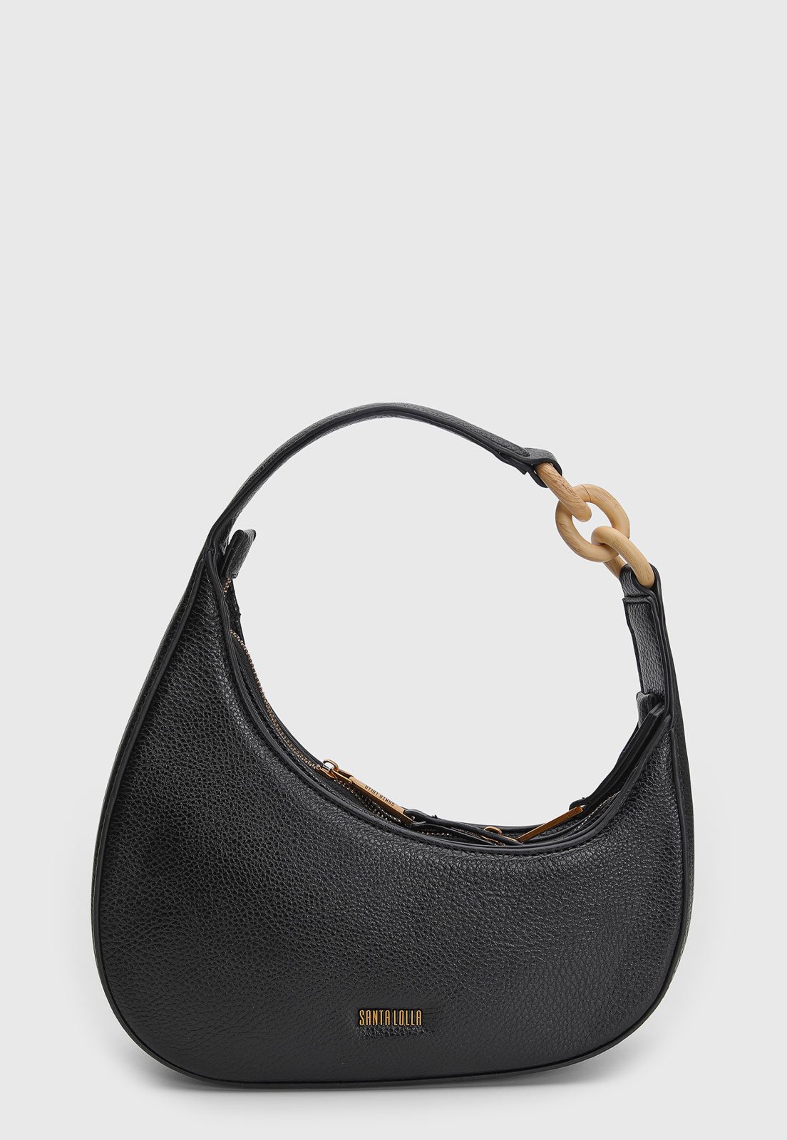 Bolsa Feminina Santa Lolla Alça Corrente Preta