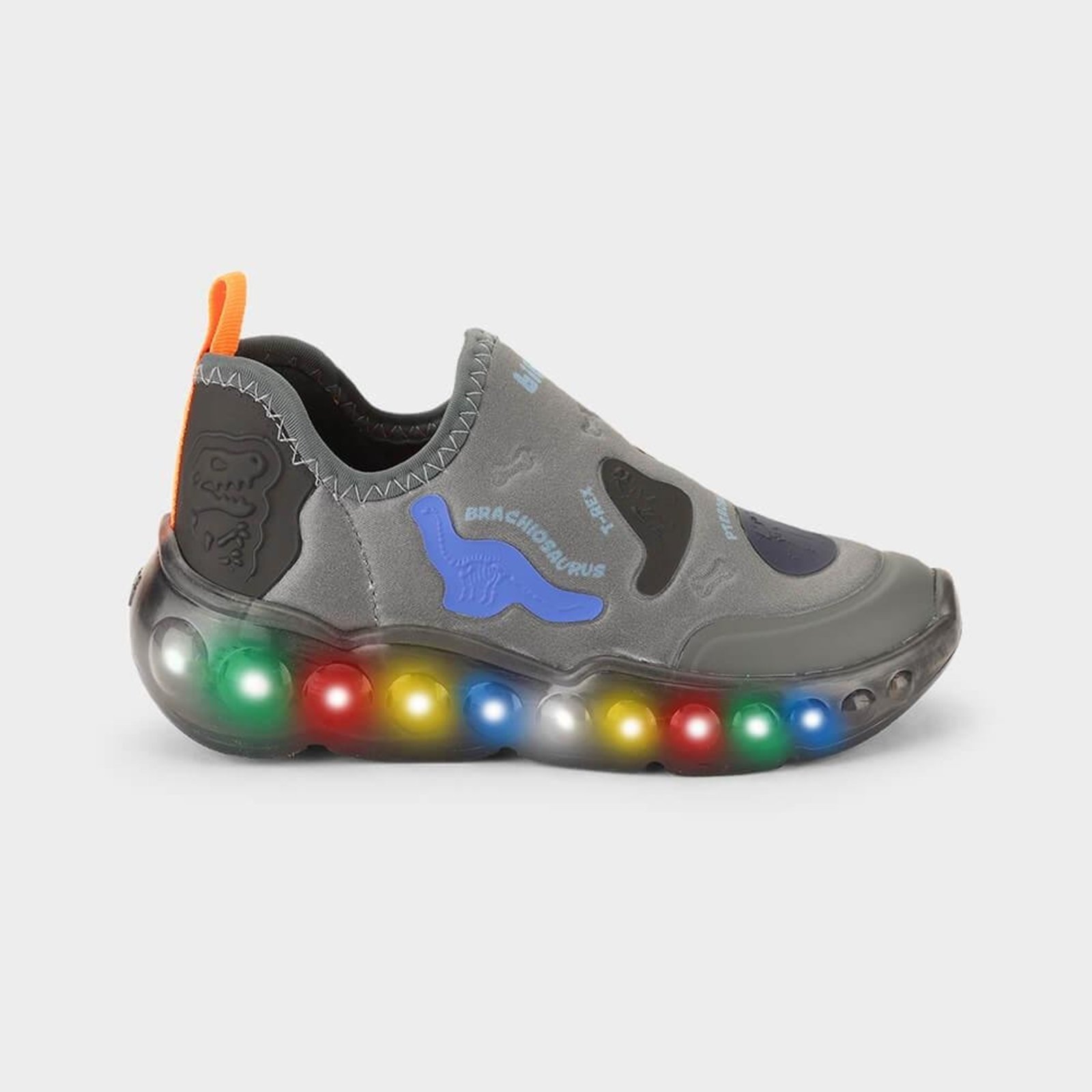 Infantil - Tênis Bibi Roller Celebration 3.0 Cinza de Dinossauros 1252106 22