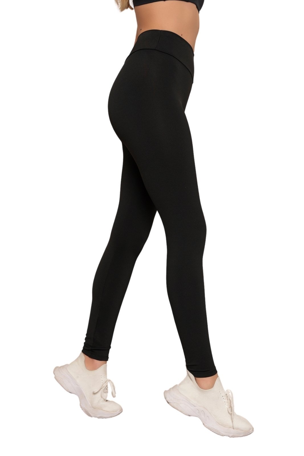 Vista 3 Calça Legging Preta Feminina Cintura Alta com Tecnologia Anti-Odor ZIPITUKA preto ZIPITUKA preto