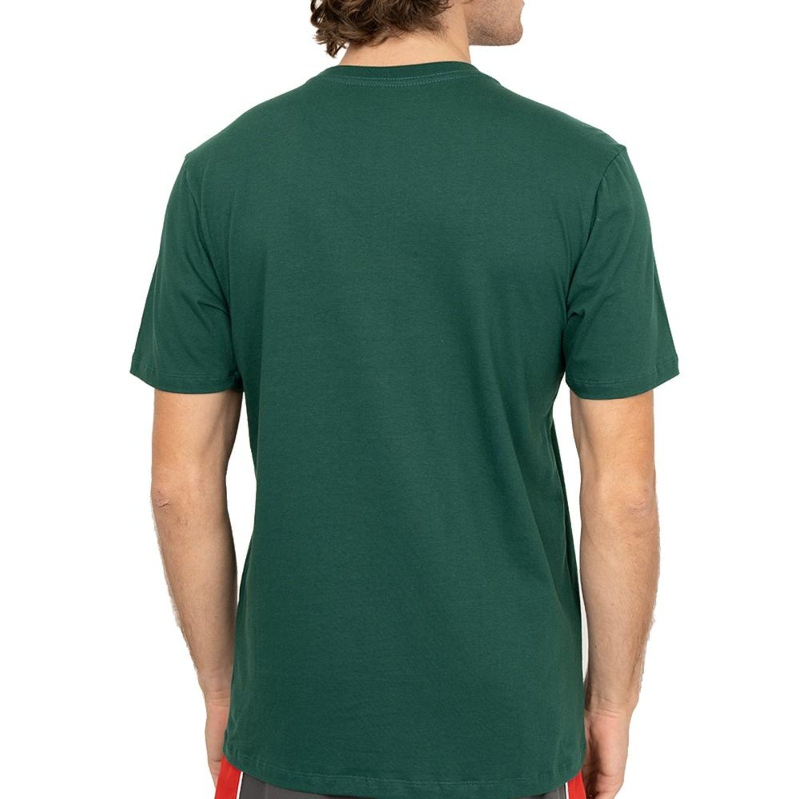 Camiseta Quiksilver Clicker Logo DNA SM26 Verde Escuro