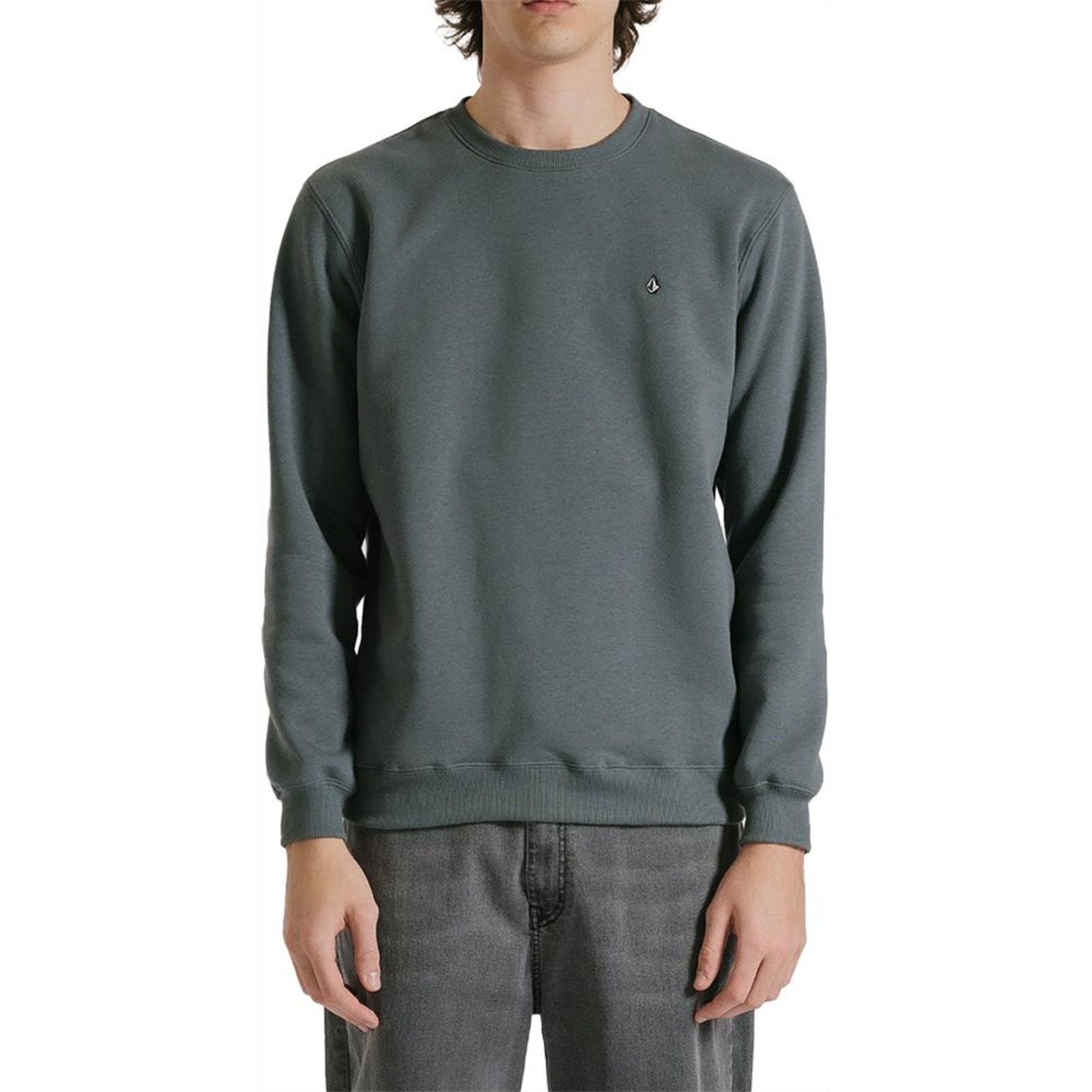 Moletom Volcom Careca Single Stone WT24 Masculino Grafite