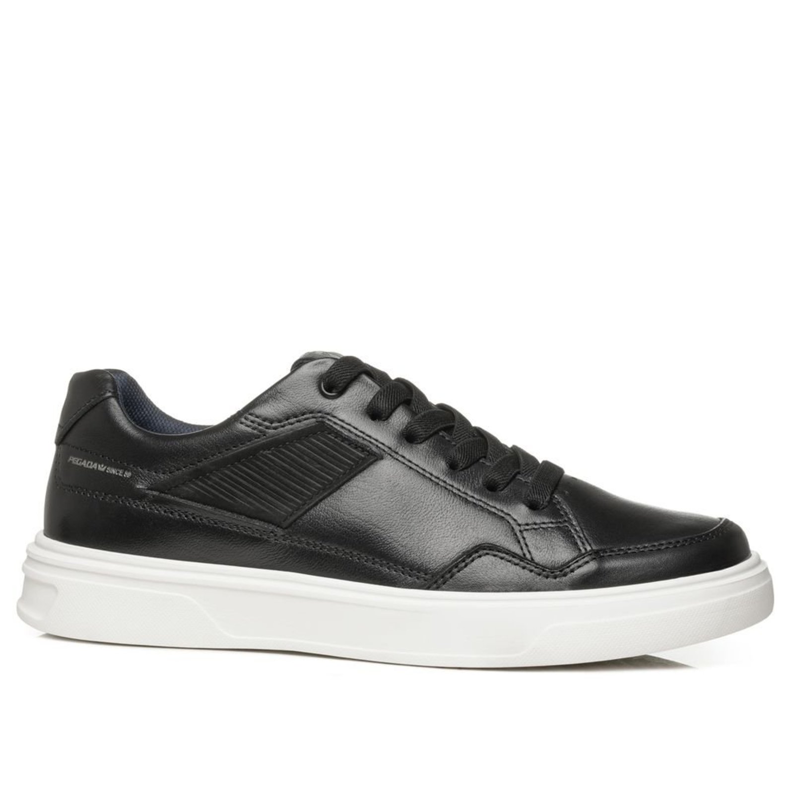 Tênis Casual Pegada Masculino em Couro Preto 112902-04 Tênis Casual Pegada Masculino em Couro Preto 112902-04 38