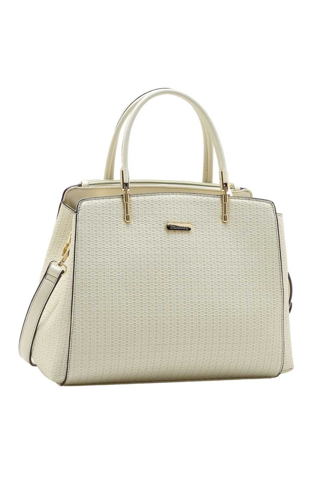 Bolsa Feminina Chenson Mão New Tresse 3485966 OFF WHITE