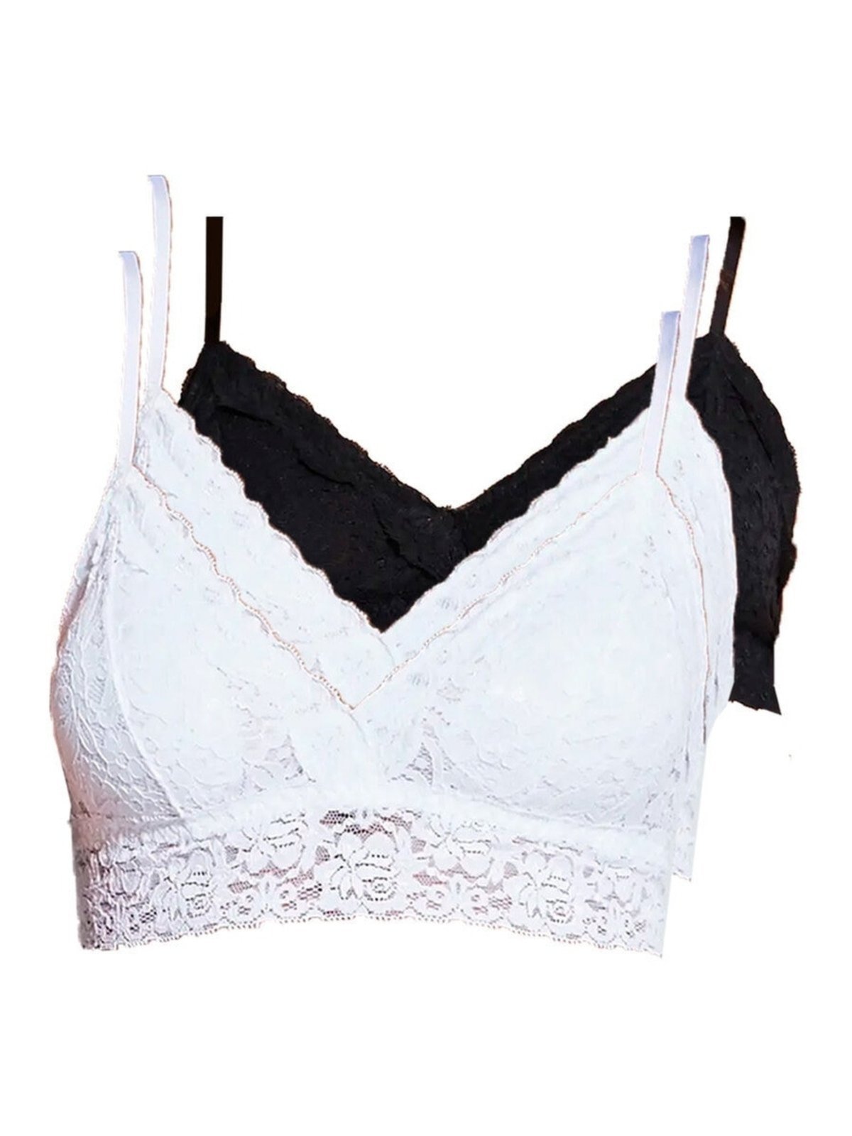 Kit com 3 Top sem Aro com Bojo Removível Hope L12273 Branco