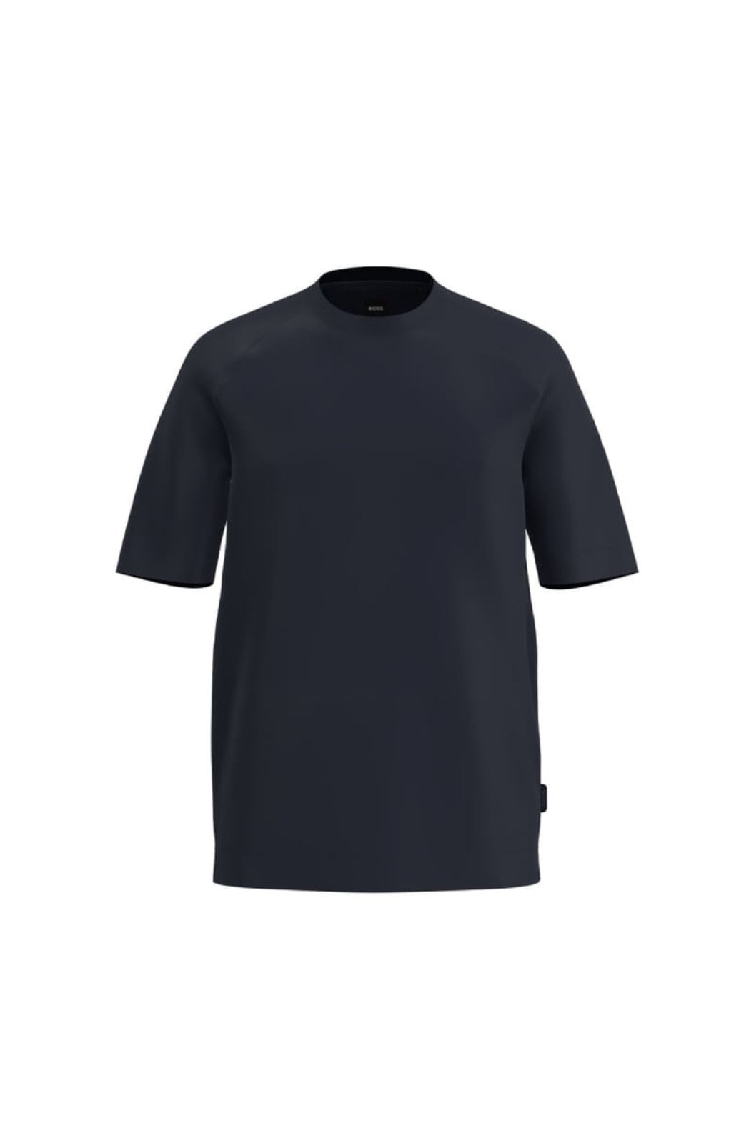 Camiseta De Ajuste Regular Em Tecido Mercerizado Elástico