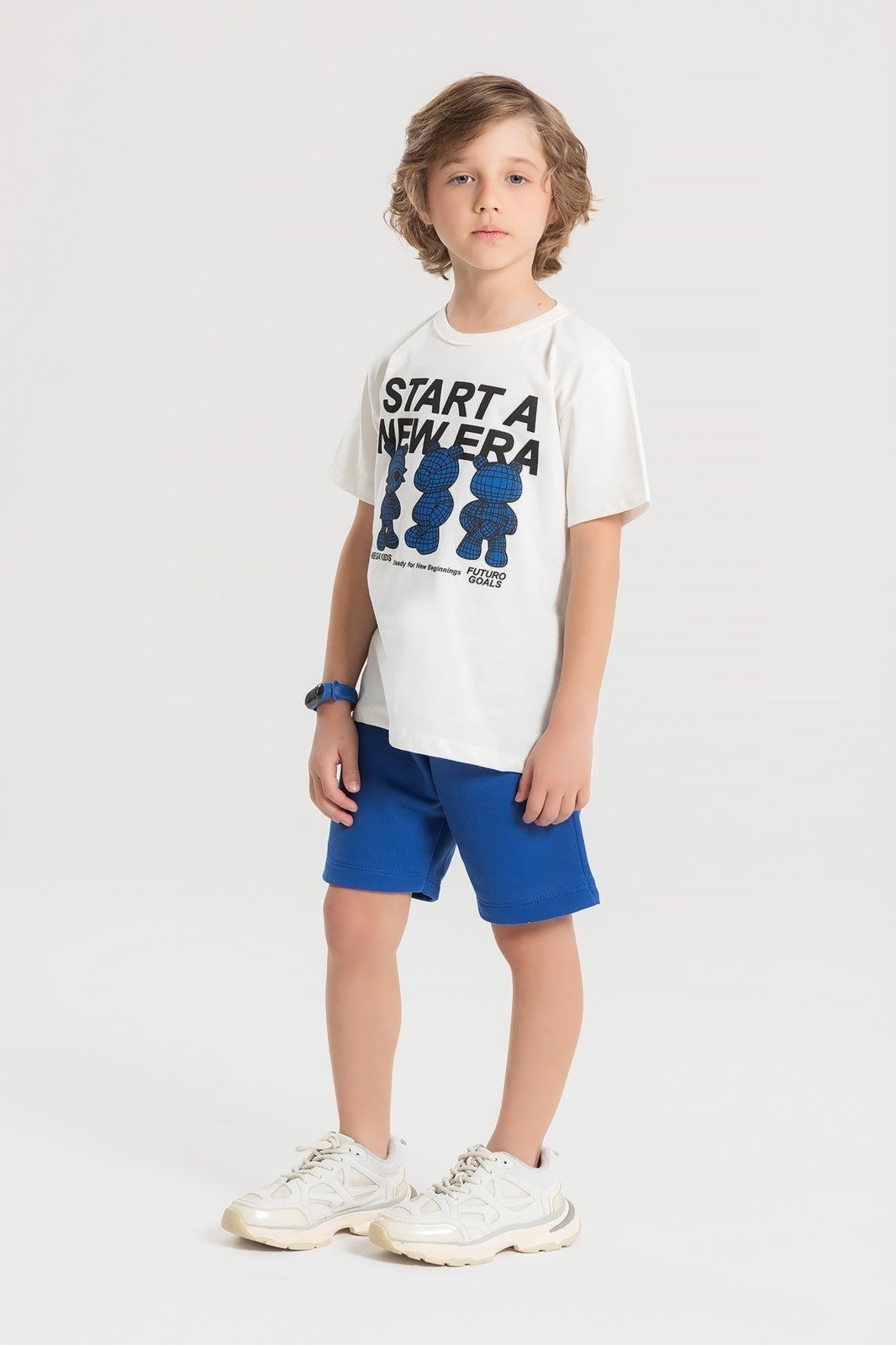 Infantil – Conjunto Verão Masculino Start a new era – Off White