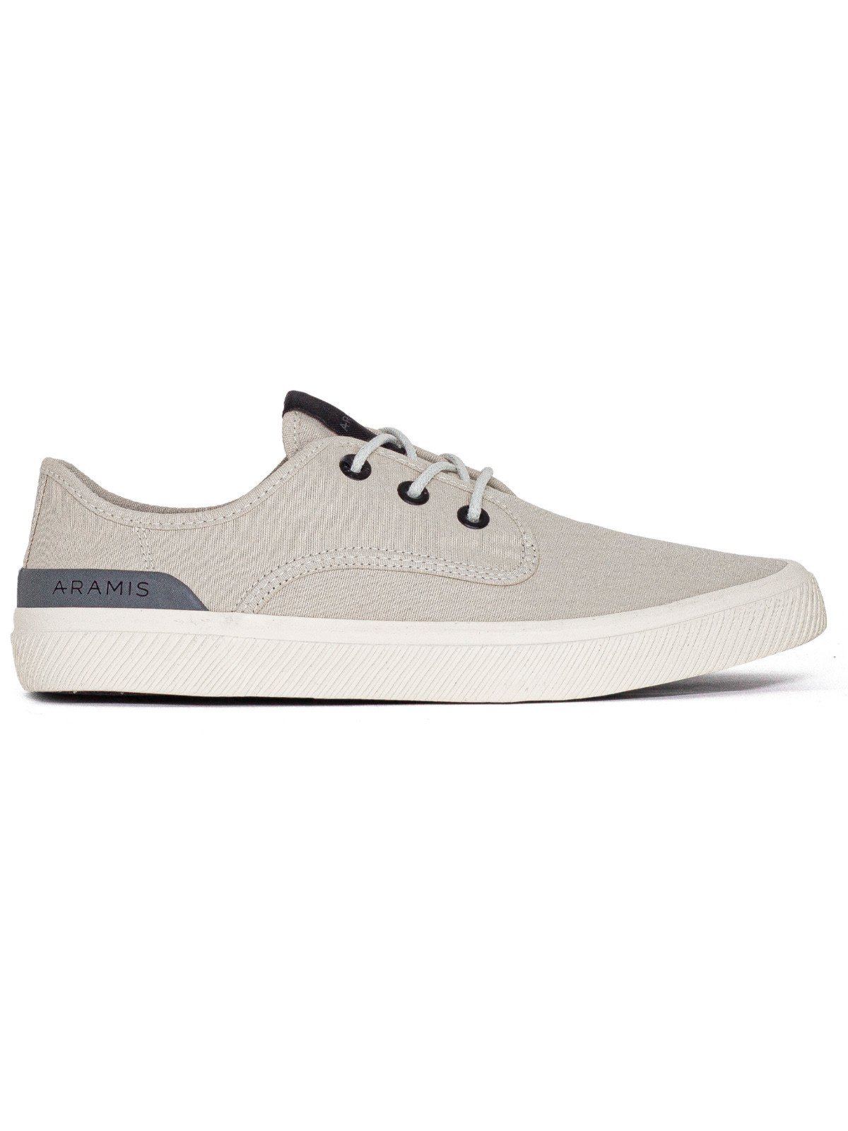 Tênis Masculino Aramis Casual Daily Dock Canvas Conforto Costurado Tecido Flexível Off White