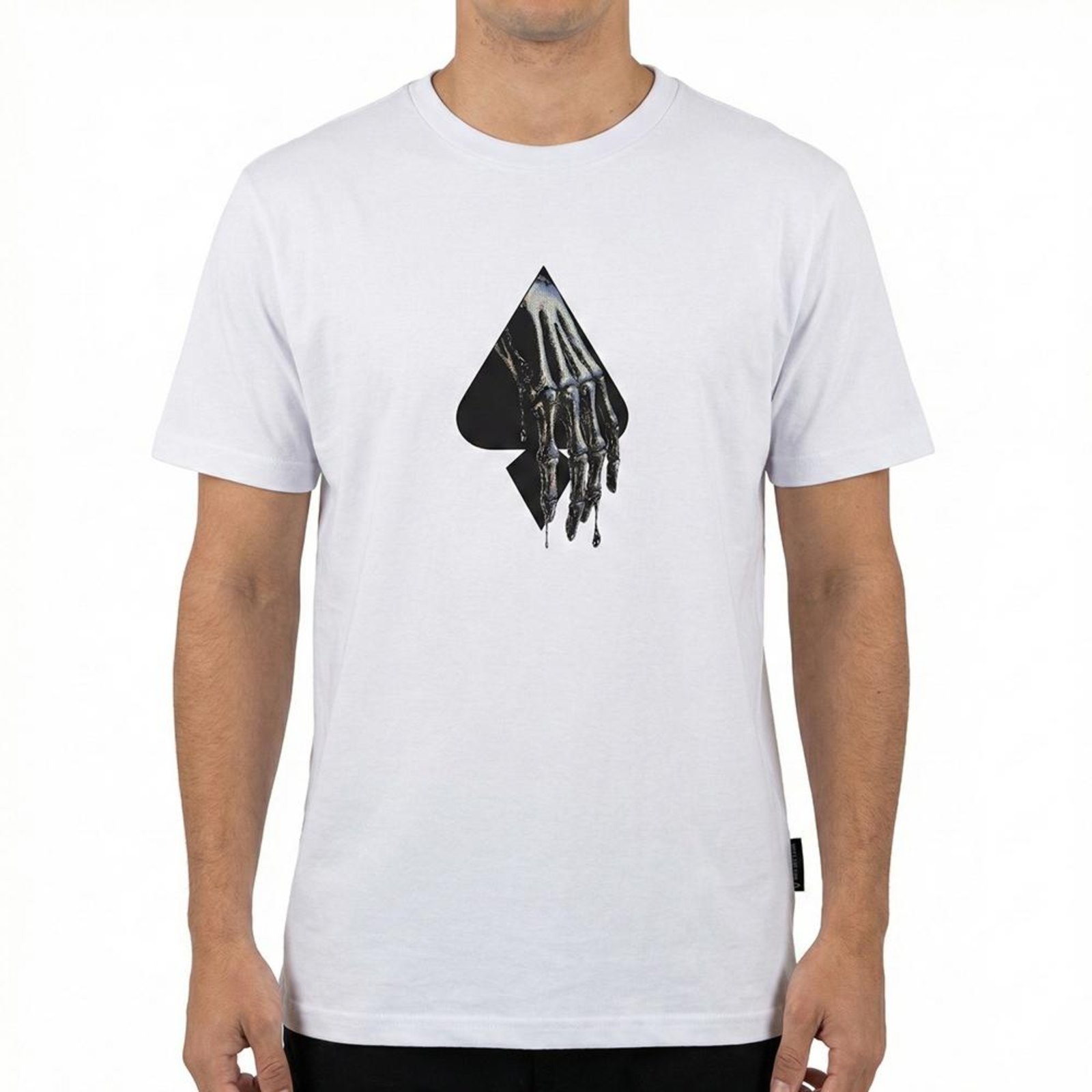 Camiseta MCD Mão Cromada SM26 Masculina Branco