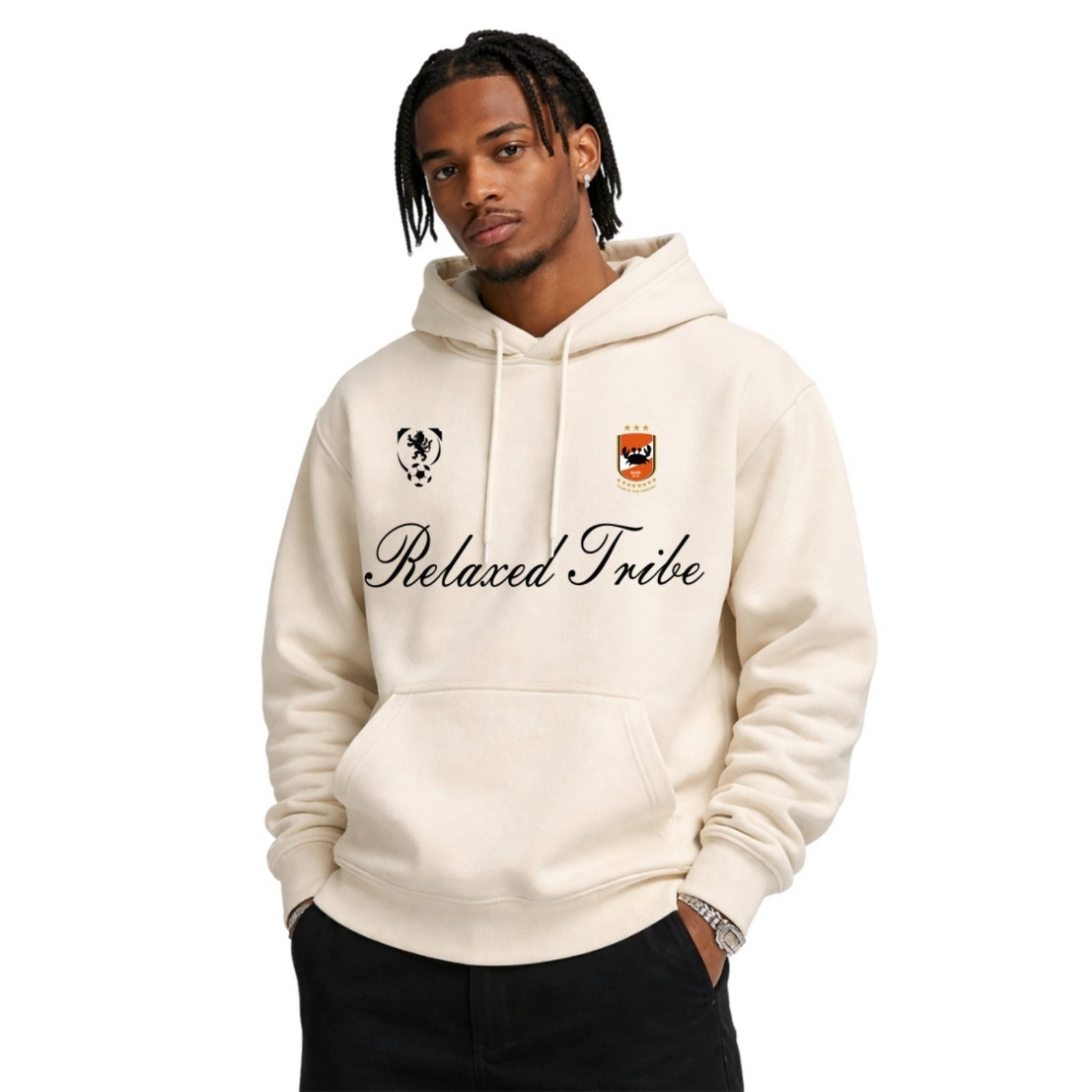 Moletom Modelo Canguru Com Capuz Masculino e Feminino Estampado