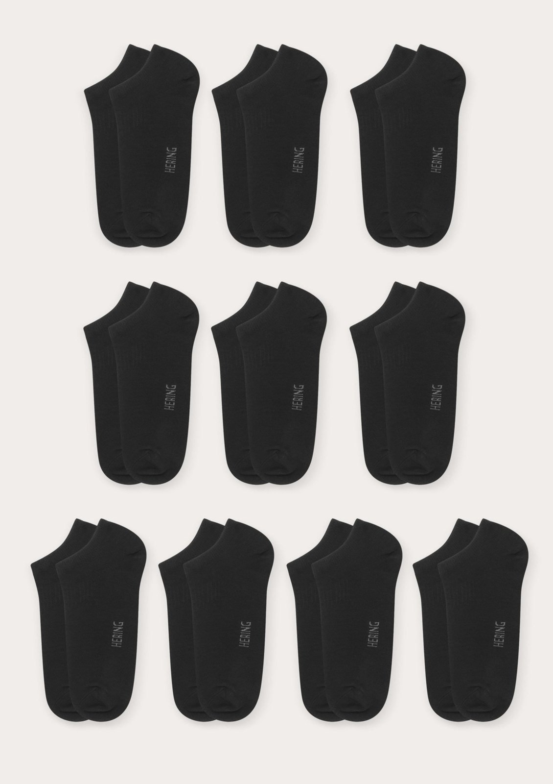 Kit 10 Pares De Meias Soquete Unissex Hering