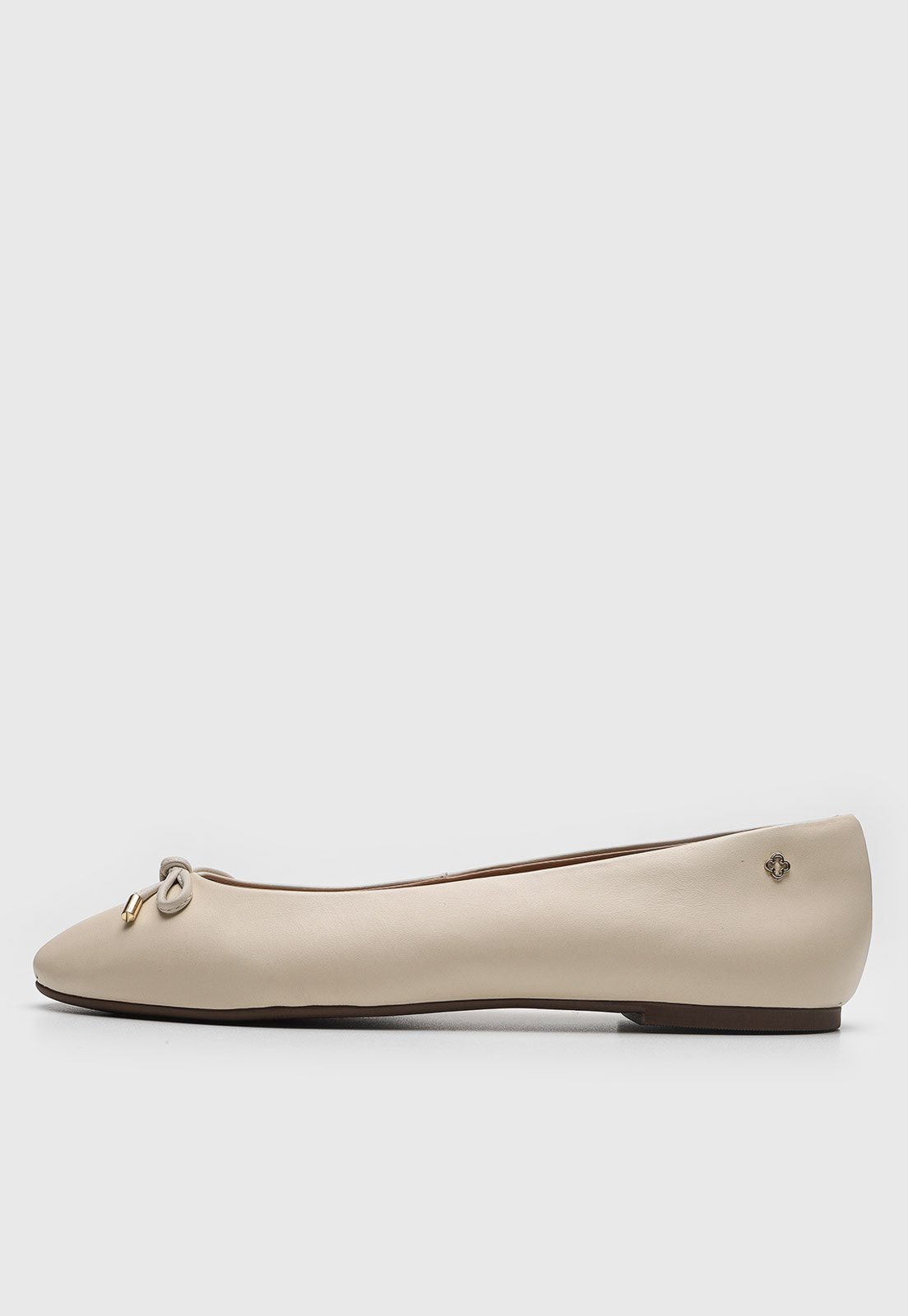 Sapatilha Feminina Capodarte Laço Off-White