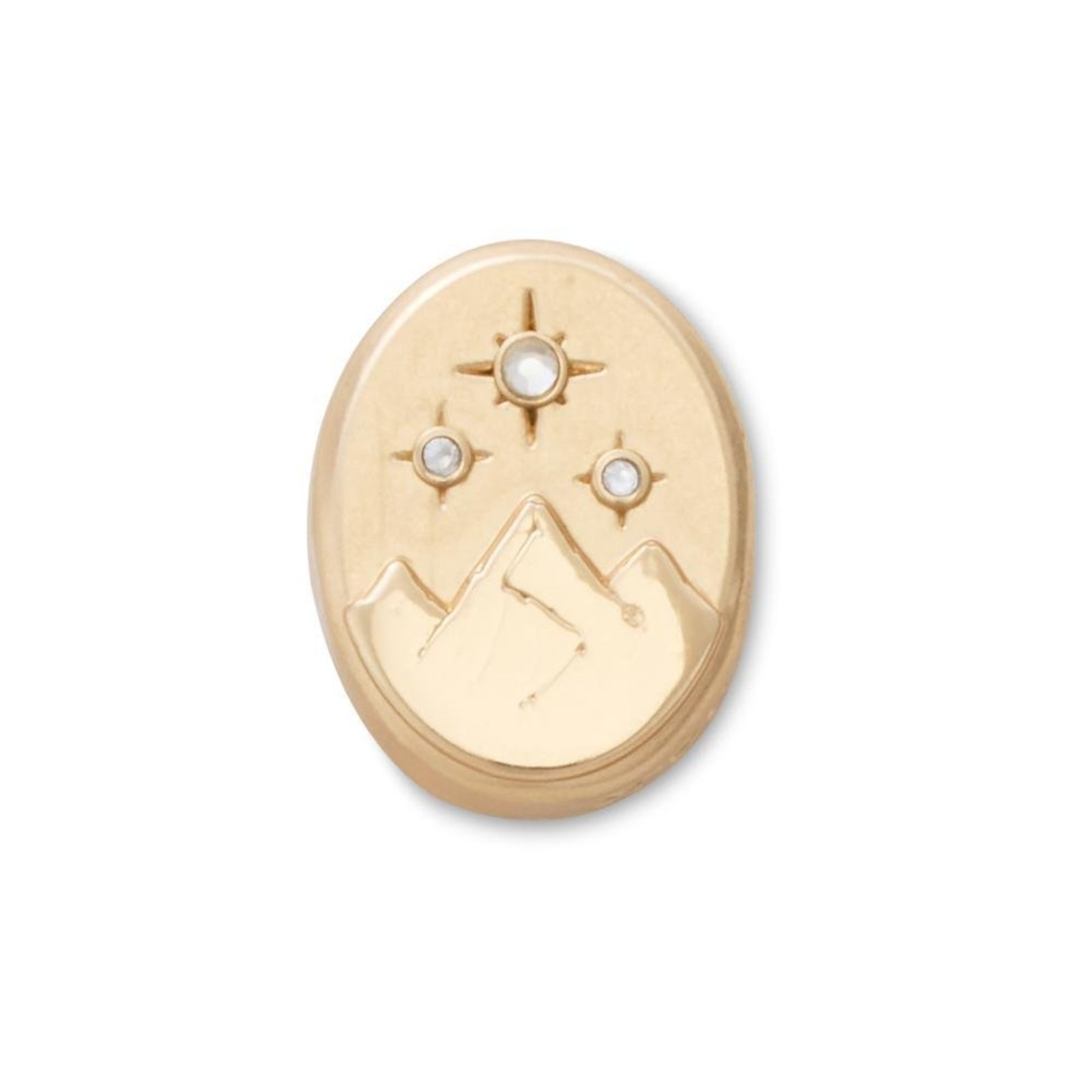 Infantil - Jibbitz™ Montanha Celestial Dourada UNICO Branco
