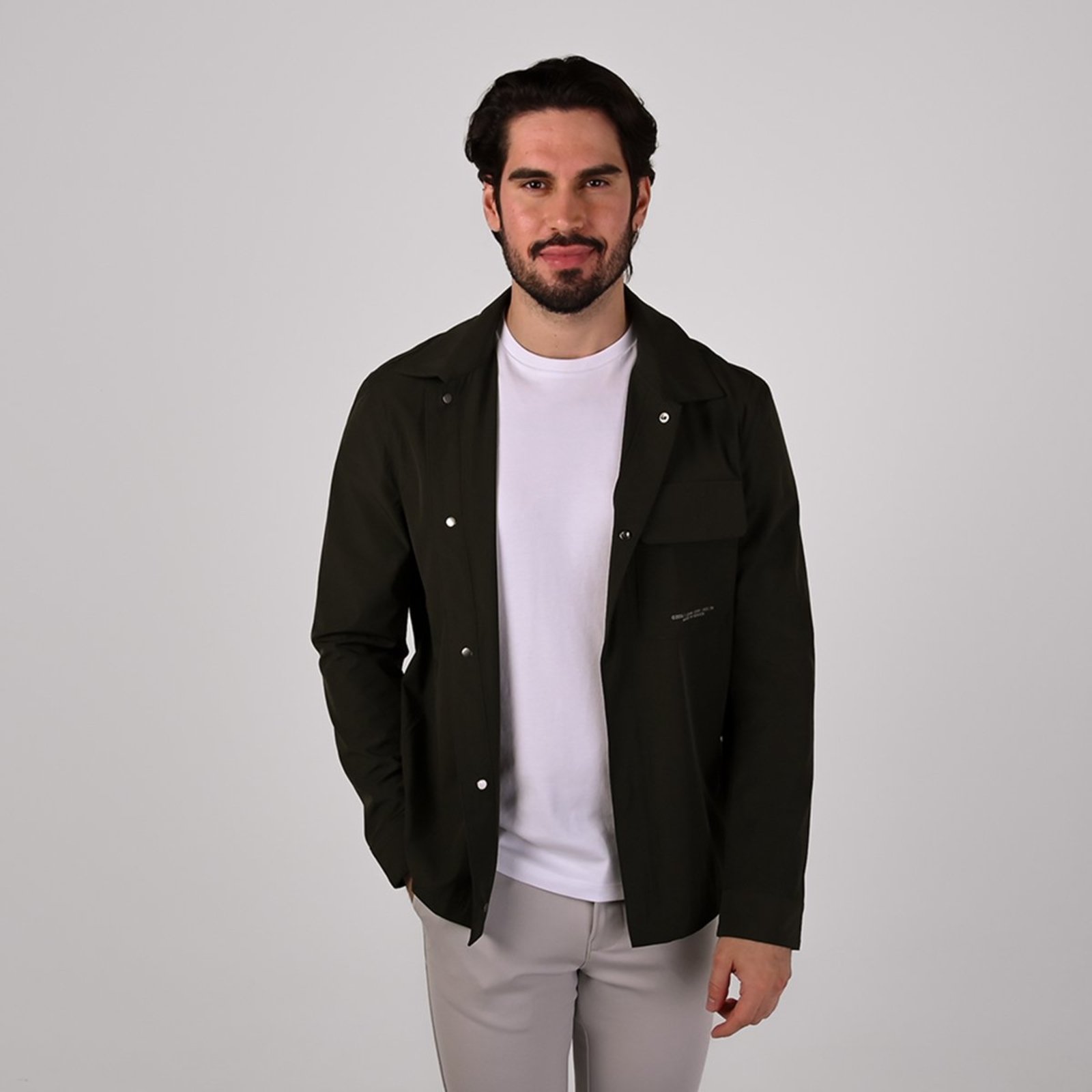 Camisa John John Move Yourself Verde Militar