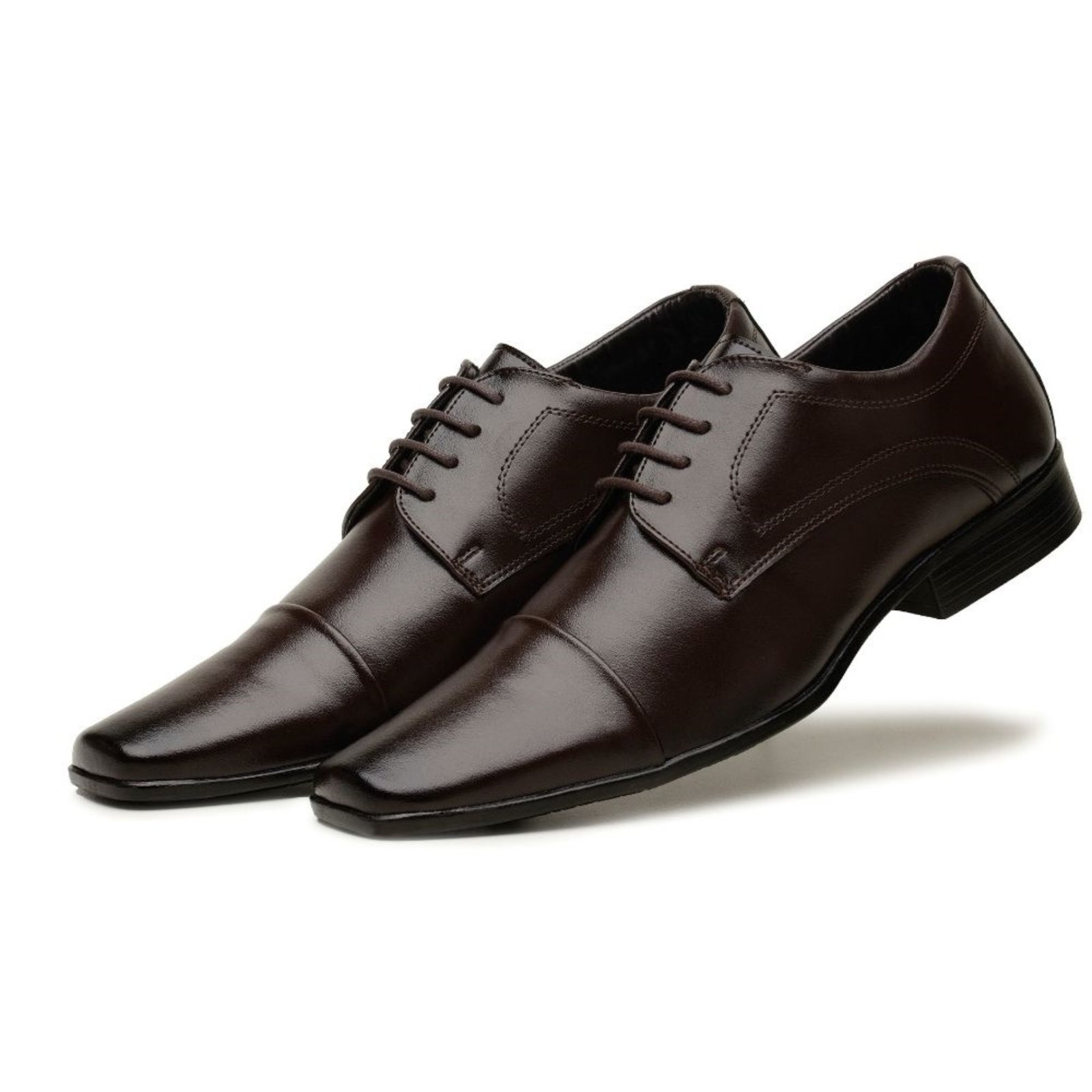 Sapato Social Italiano Bico Fino Elegante Bertelli Café