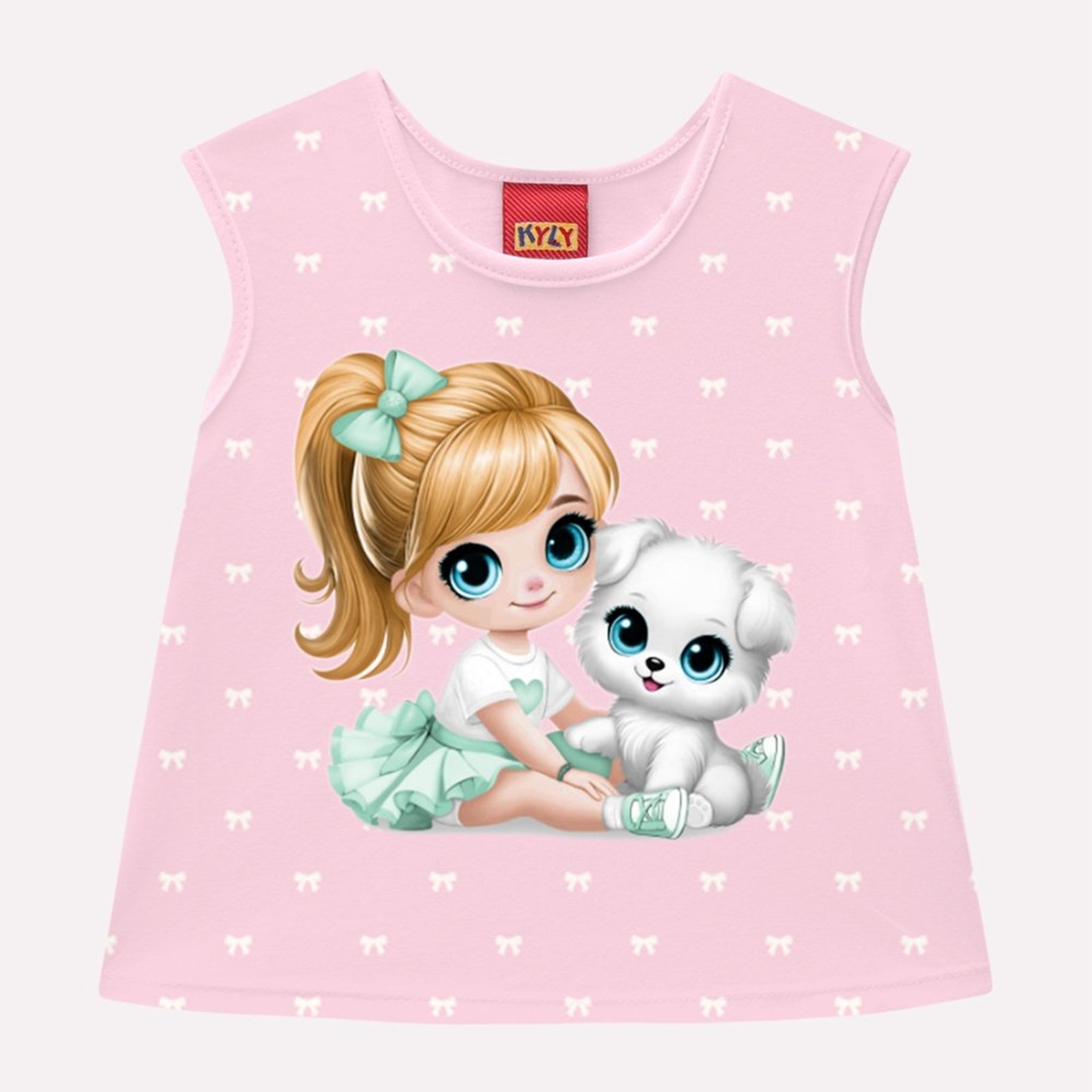 Infantil - Regata Menina Estampa Kyly