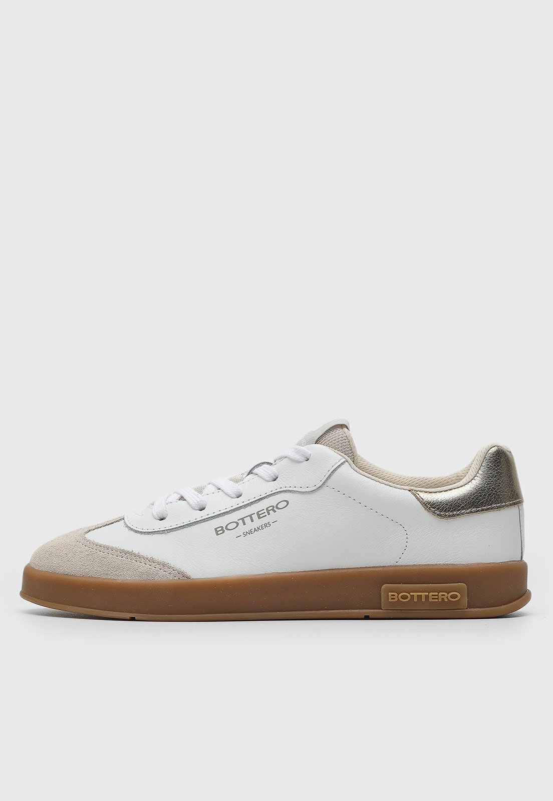 Tênis Bottero Recortes Suede Branco