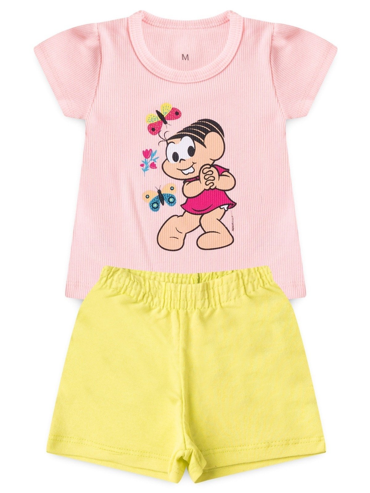 Infantil – Conjunto Turma da Mônica Encanto de Menina Rosa Claro