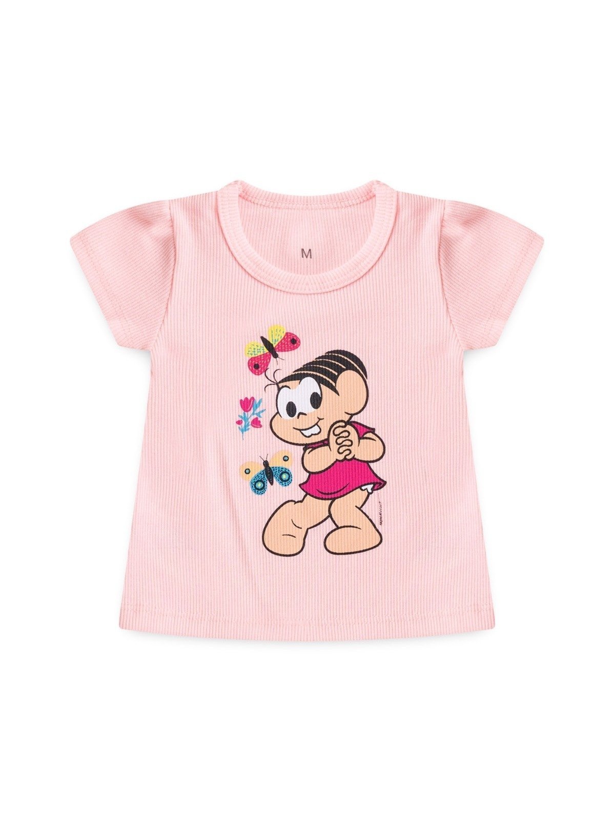 Vista 3 Infantil - Conjunto Turma da Mônica Encanto de Menina Claro rosa Turma da Mônica rosa