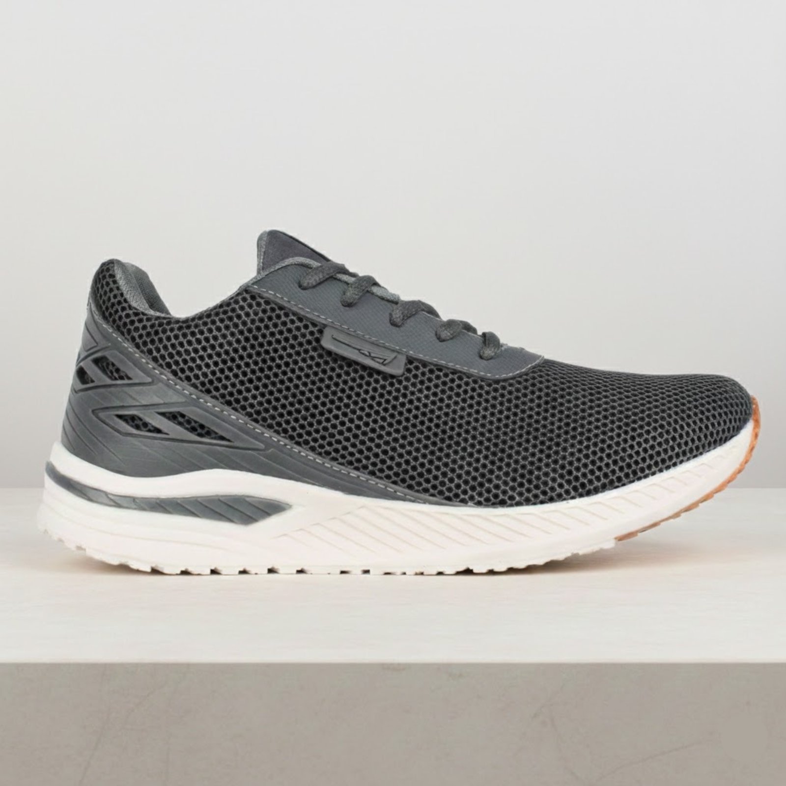 Tênis Masculino Running Zeus Esportivo de Academia Cinza Conforto