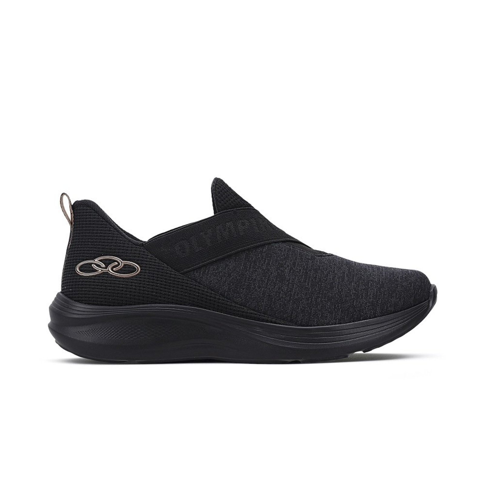 Tênis Olympikus Easy 3 Feminino - Mescla Preto