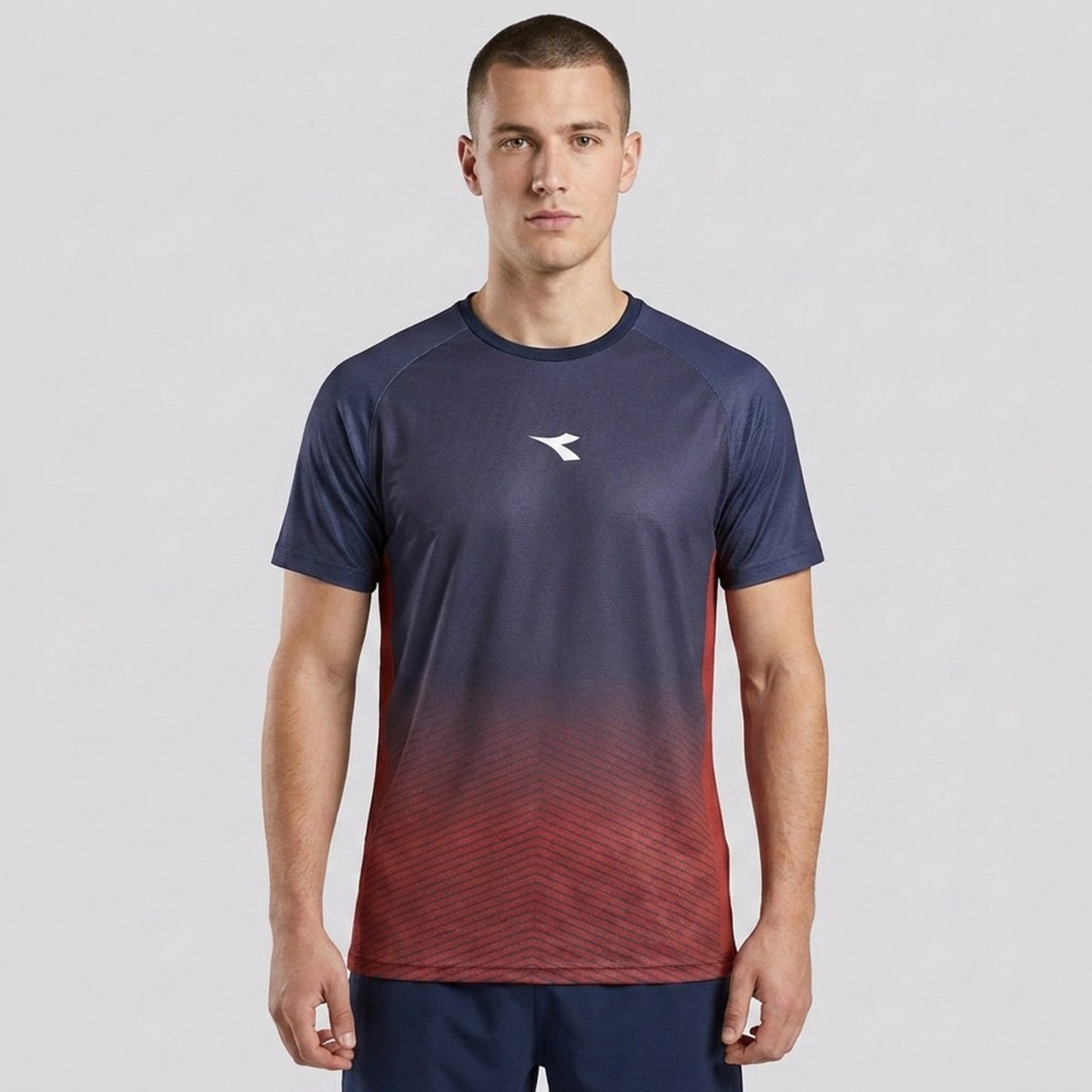 Camiseta Diadora Uno Azul Escuro