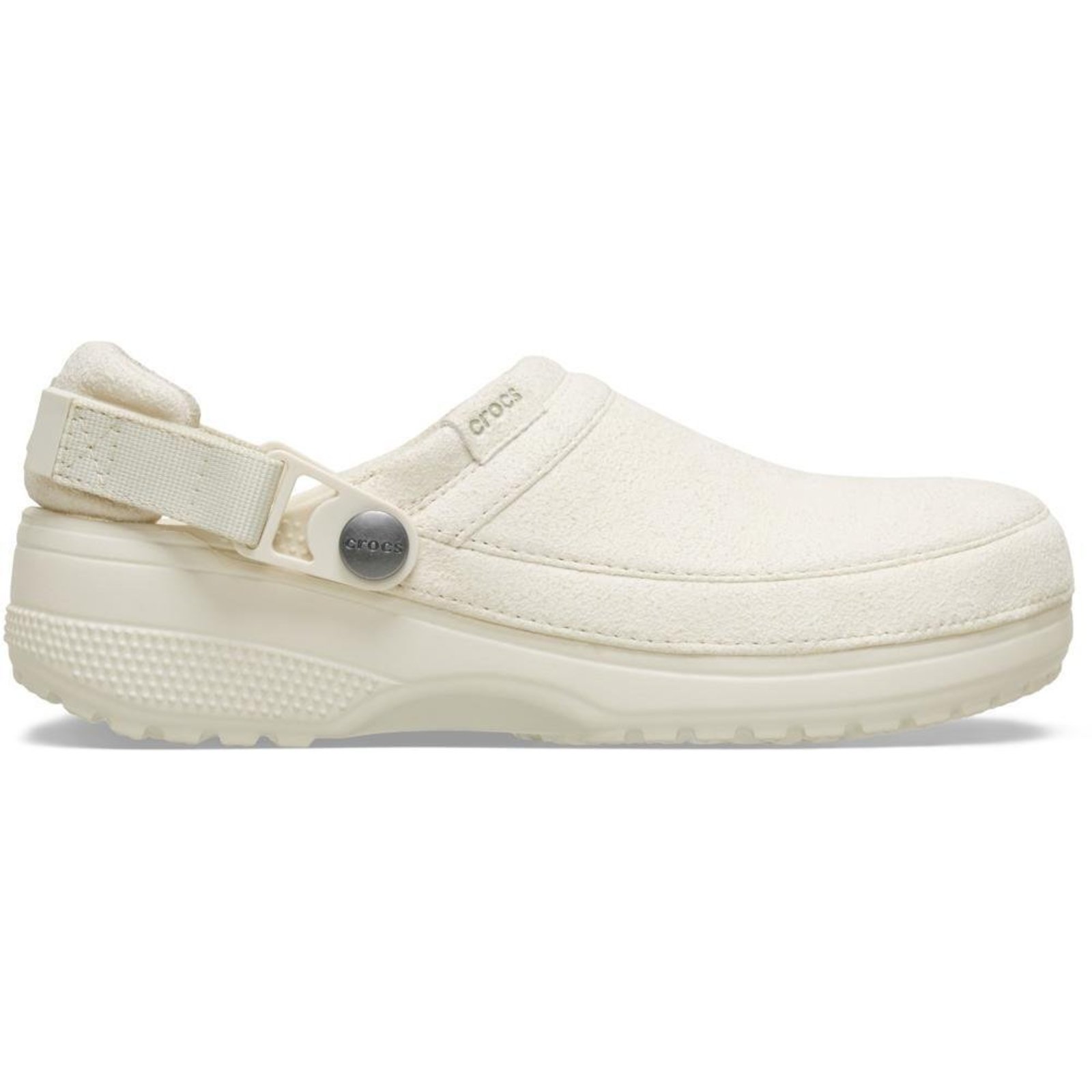 Sandália Crocs Classic Crafted Vegan Suede Clog SUMMIT WHITE Branco