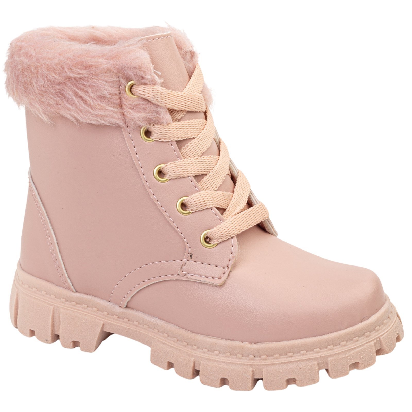 Vista 3 Infantil - Kit Coturno Feminino E Bolsa Feminina Estilosa Angipé rosa Angipé rosa