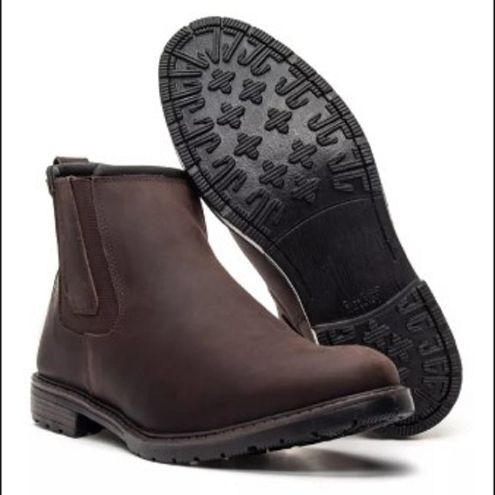 Botina Masculina em Couro Crazy Horse Marrom Zafrem