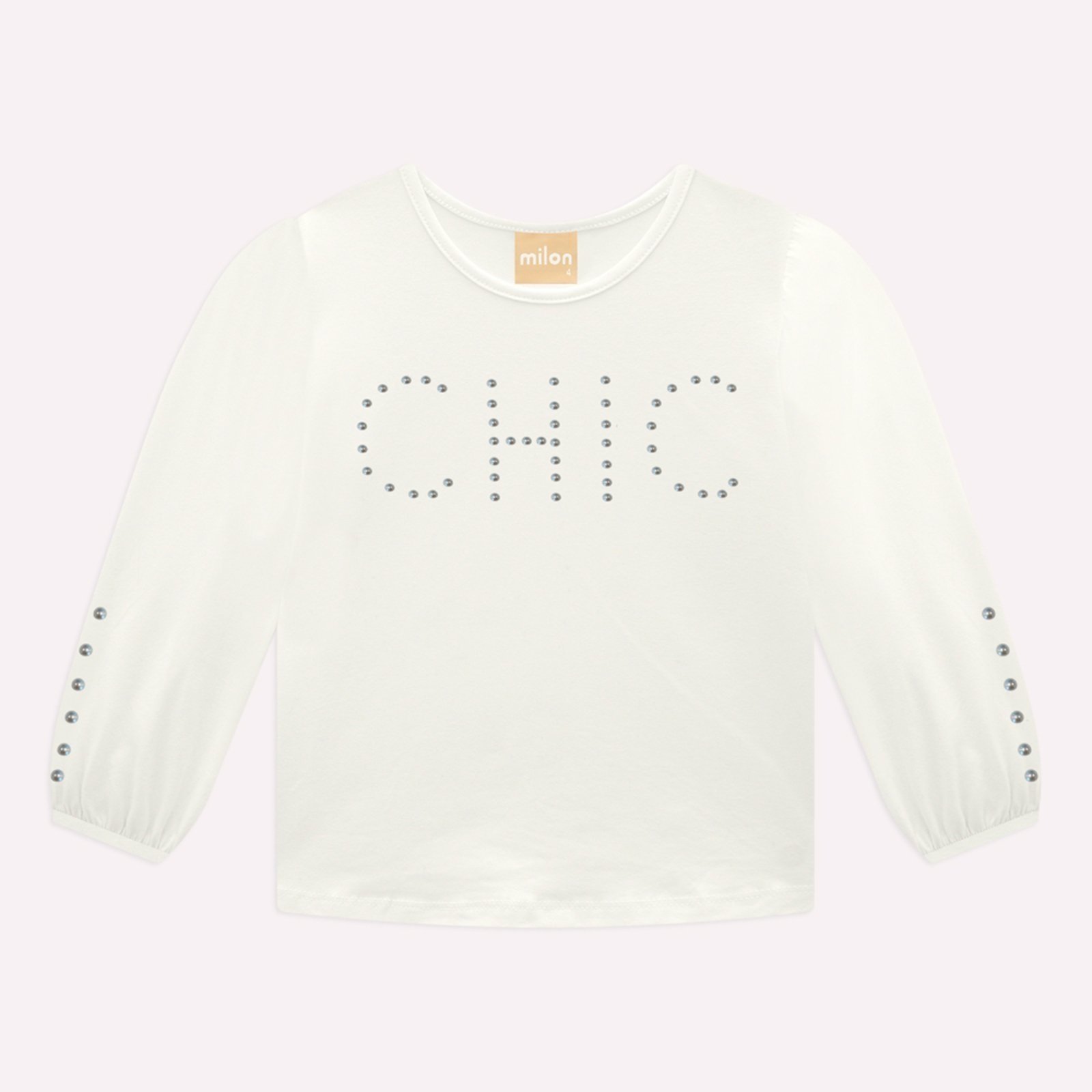 Infantil - Blusa Menina com Pérolas Milon