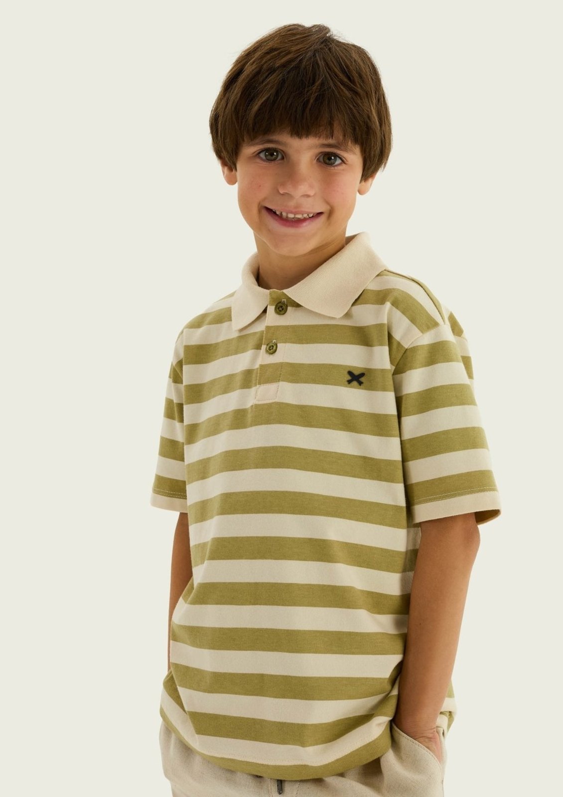 Infantil - Polo Menino Com Estampa Super Cotton Hering