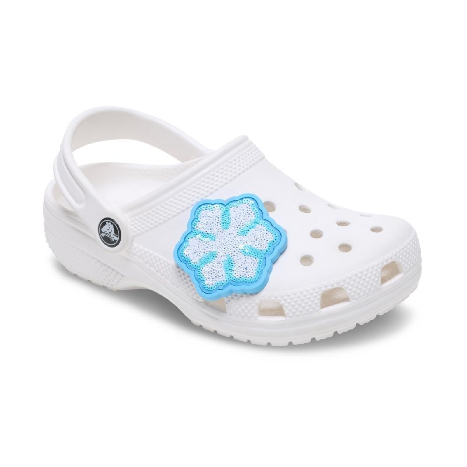 Vista 3 Infantil - Jibbitz™ Floco de Neve de Lantejoulas Crocs branco