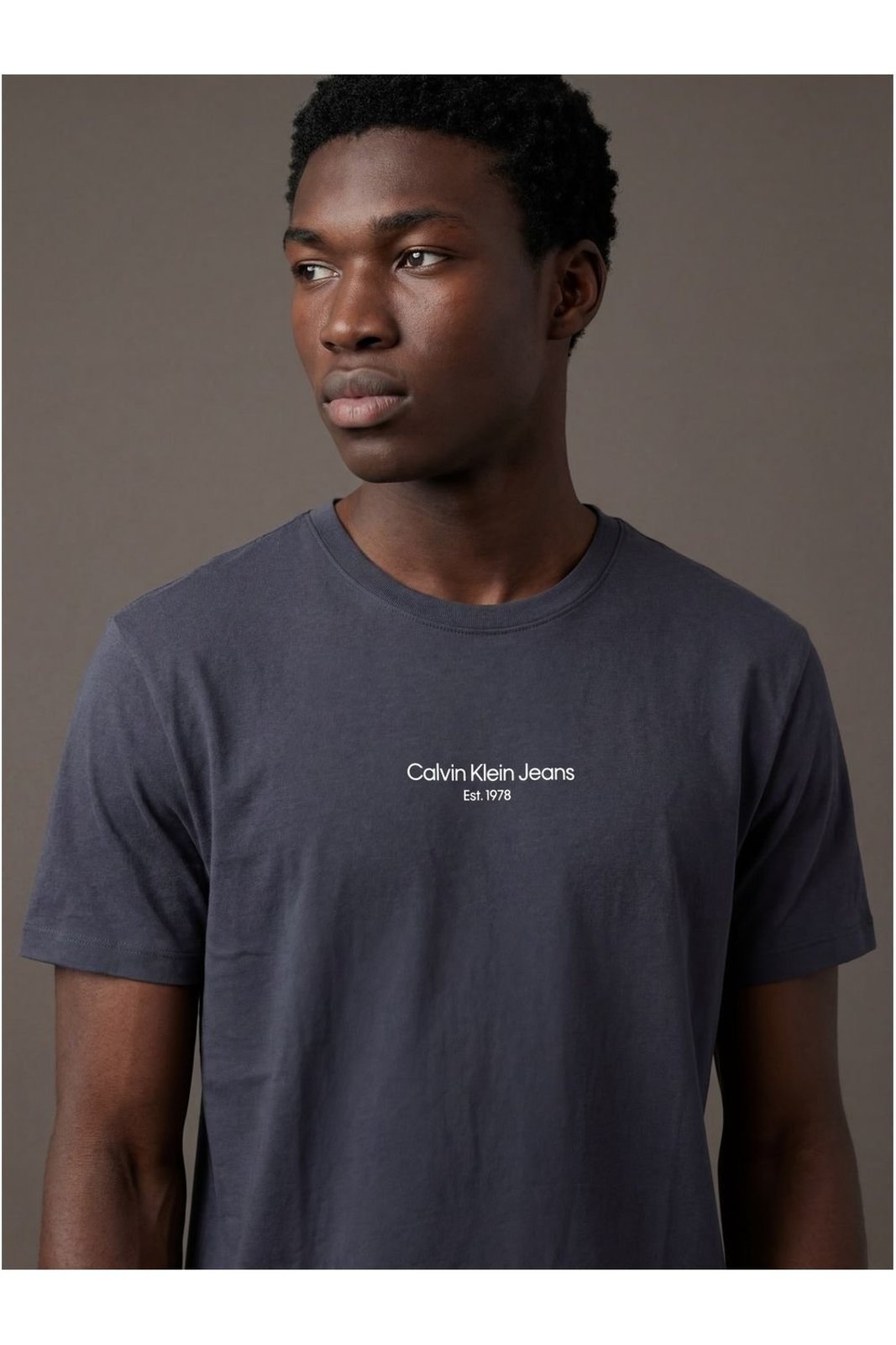 Camiseta Manga Curta Calvin Klein Jeans Masculino Logo Est.1978 - Marinho Calvin Klein Jeans