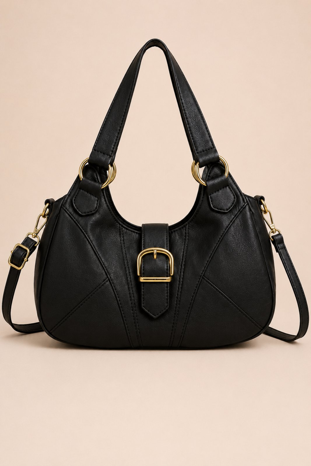 Bolsa Média Transversal D Bell Outlet Fashion Bella Preto