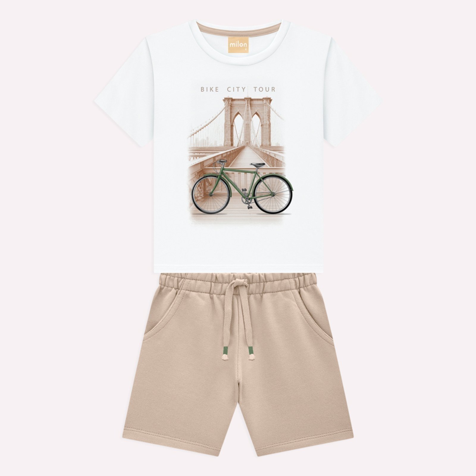Infantil - Conjunto Menino Bicicleta Milon