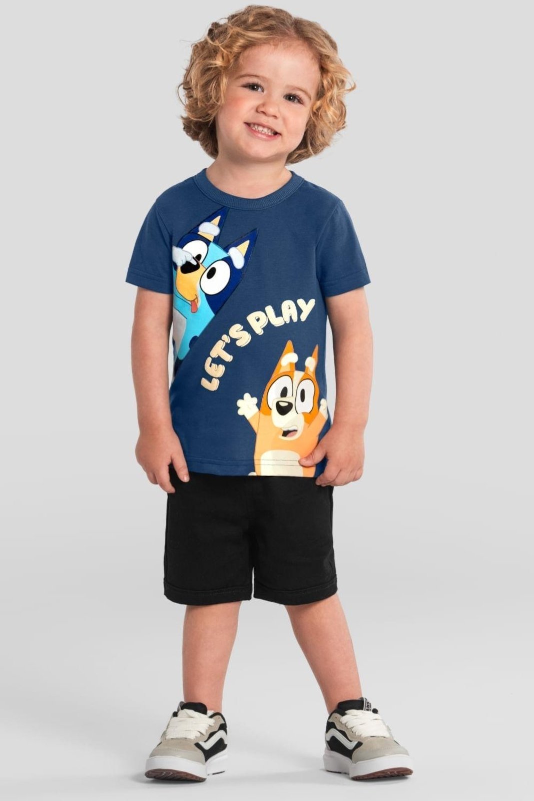 Infantil – Camiseta menino da Bluey Brandili Azul