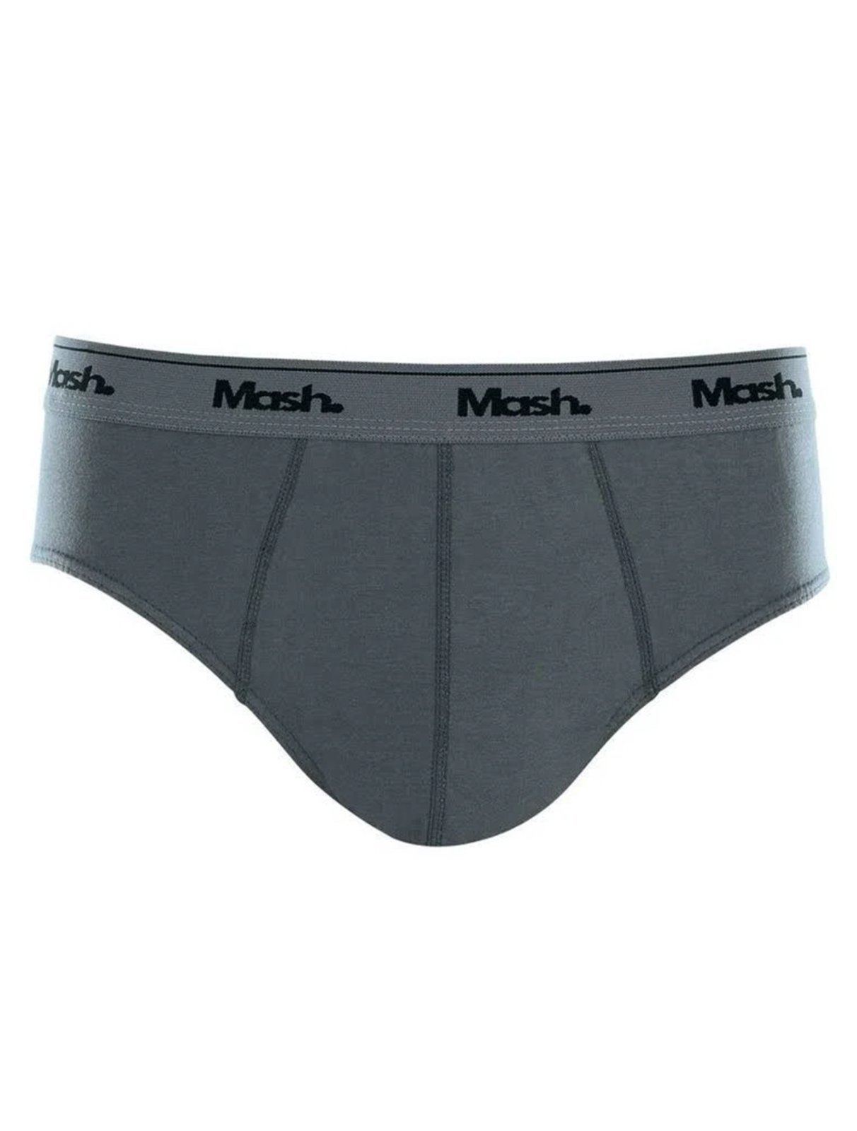 Vista 3 Cueca Mash Slip Cotton Basic Branca/ Preta Pack 3UN branco/grafite/preto MASH branco/grafite/preto