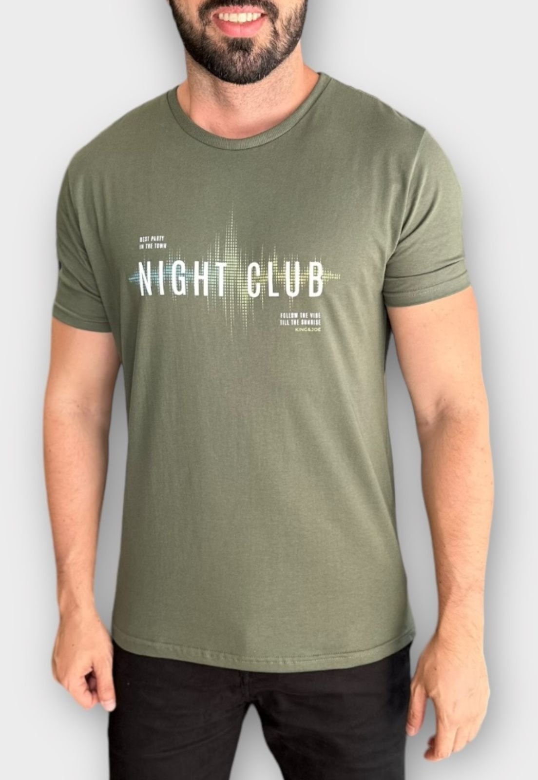 Camiseta King&Joe Estampada Night Club