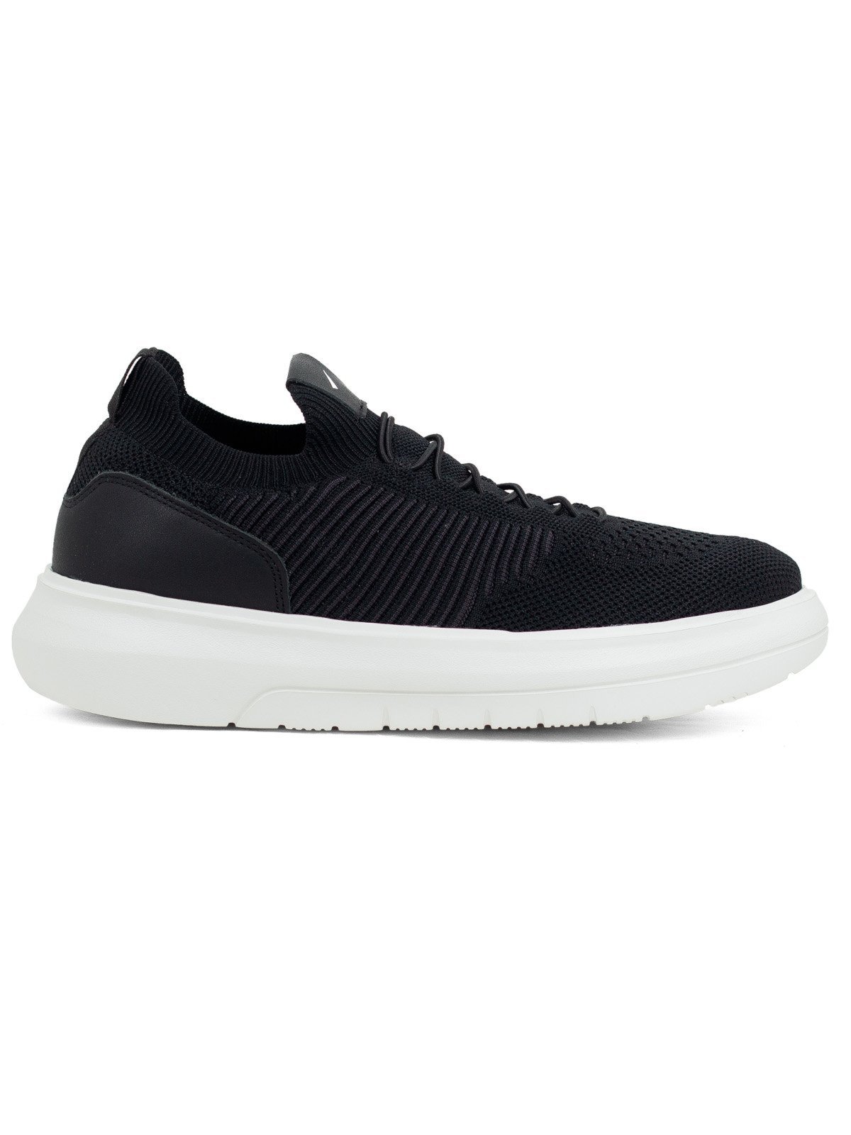 Tênis Masculino Ferracini Casual Energy Knit Elástico Confortável Calce Fácil Preto