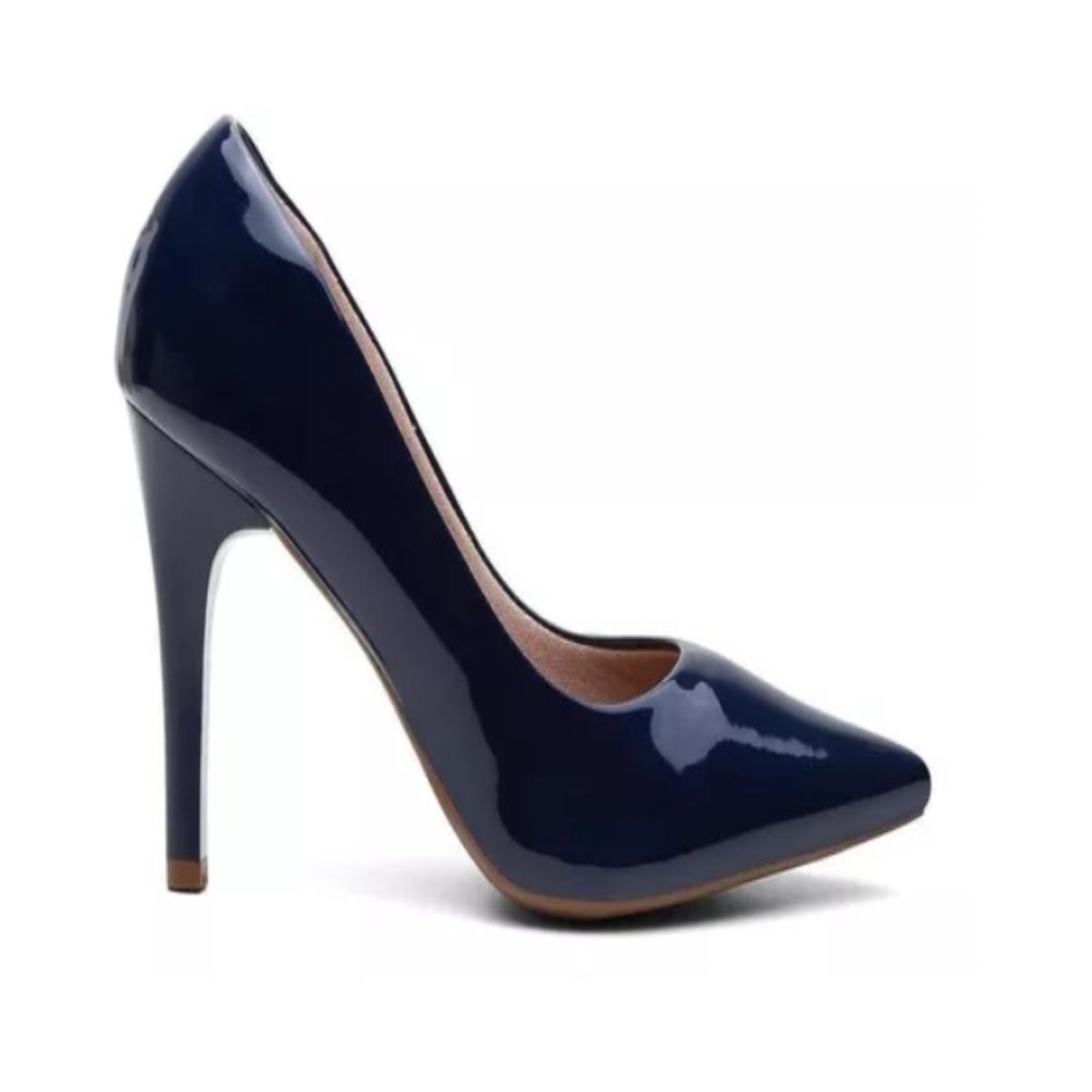 Sapato Scarpin Juthá Salto Alto Azul Marinho