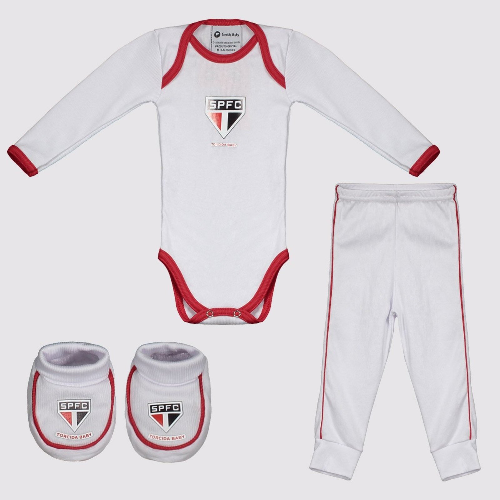 Kit Body Longo Calça e Pantufa São Paulo