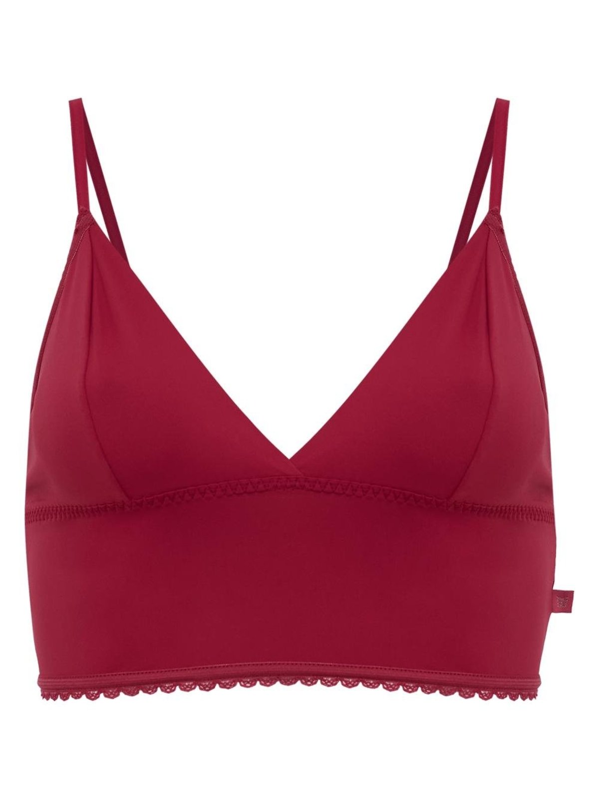 Top Triângulo Alongado Pop Flower Microfibra Rosa Desejo