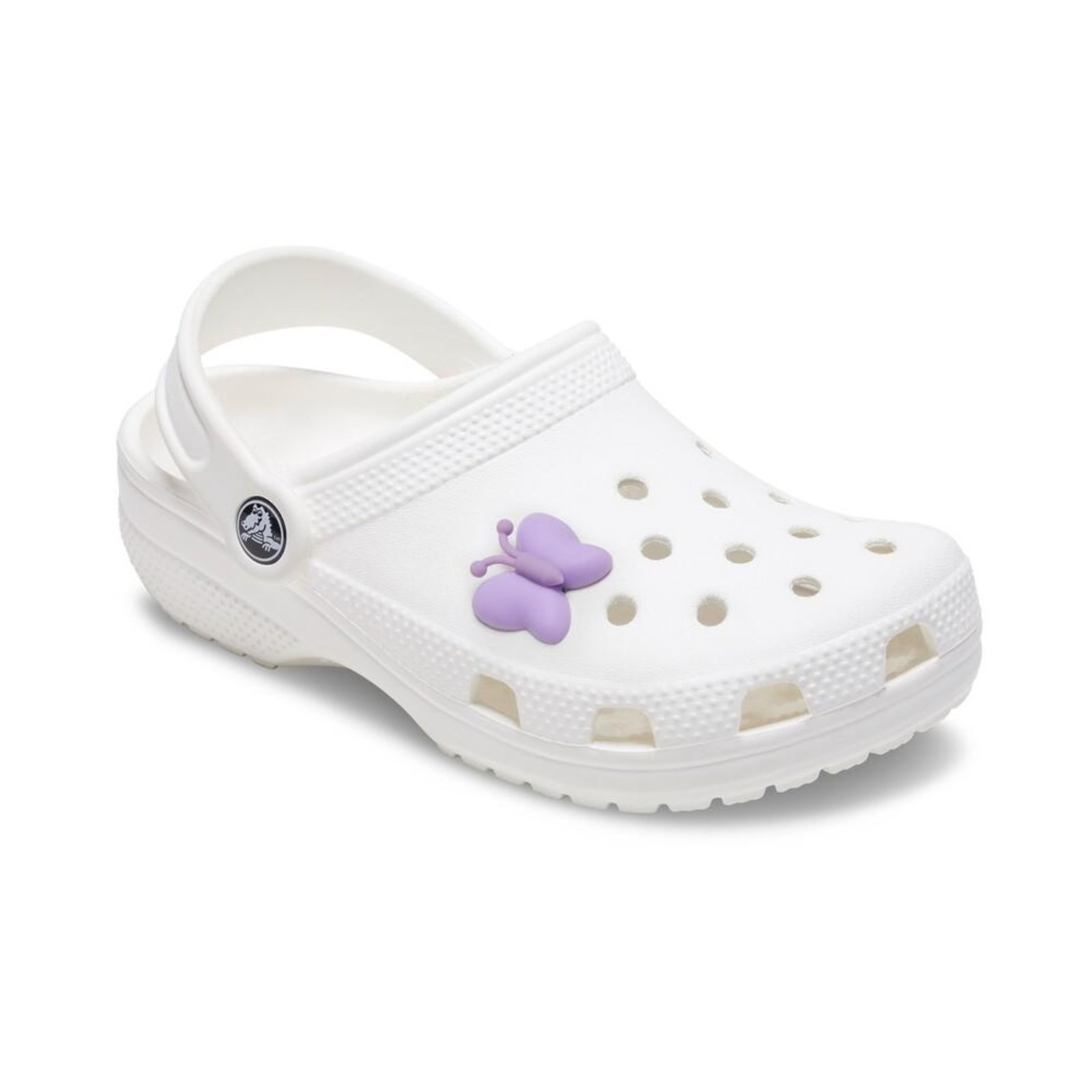 Vista 3 Infantil - Jibbitz™ Borboleta Pelúcia Squishy Crocs branco