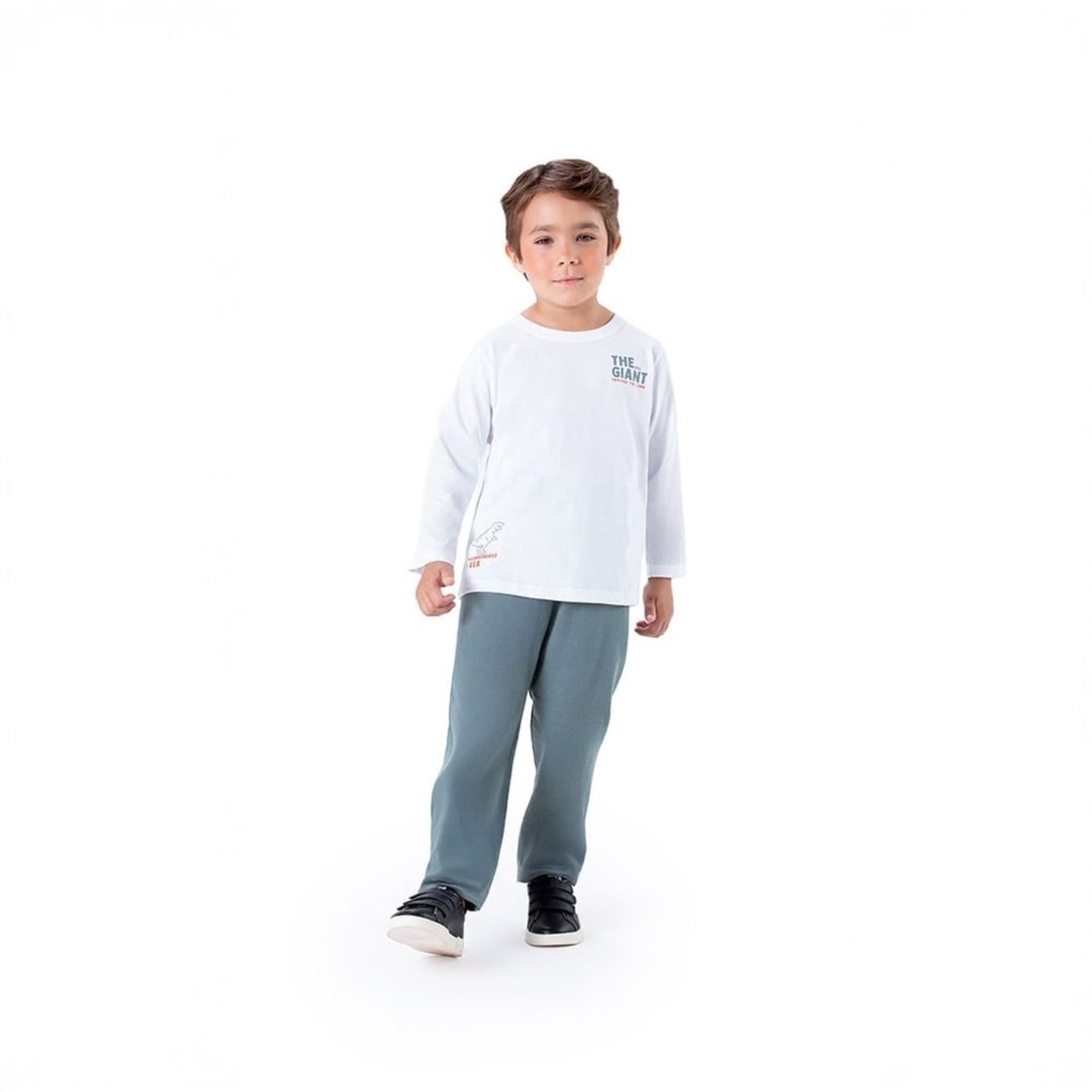 Infantil - Conjunto Longo T-rex Menino Marisol