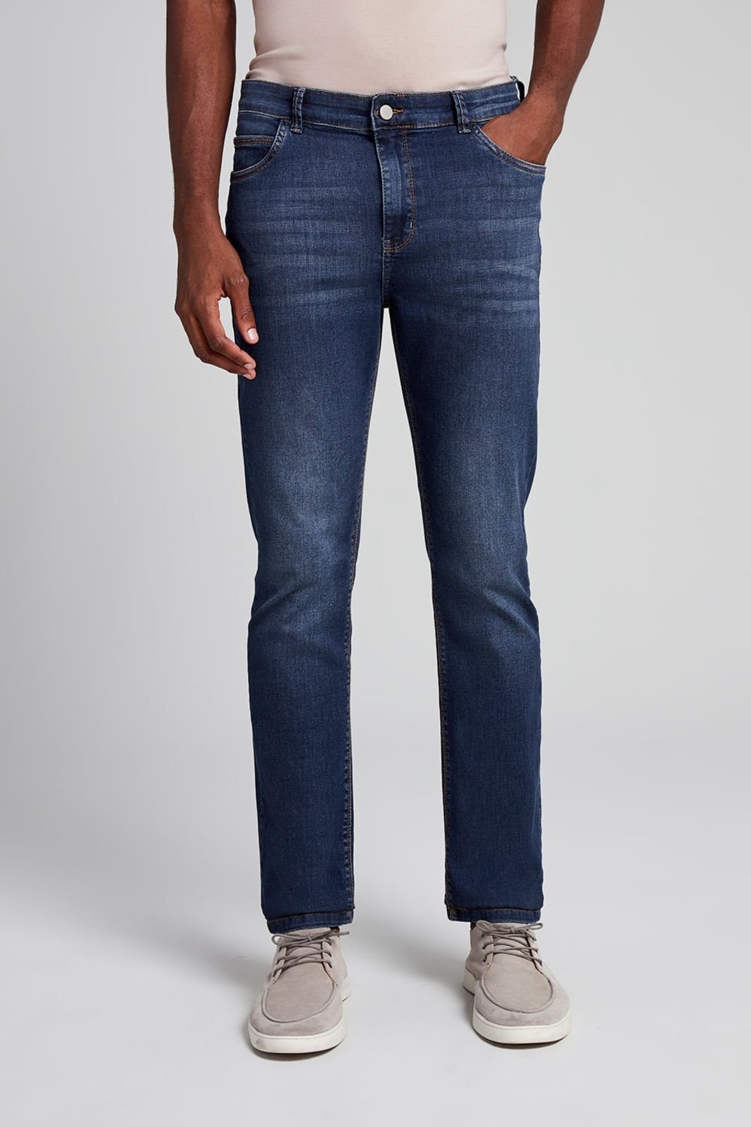 HIGHSTIL Calça Jeans Slim Fit - Lavagem Escura