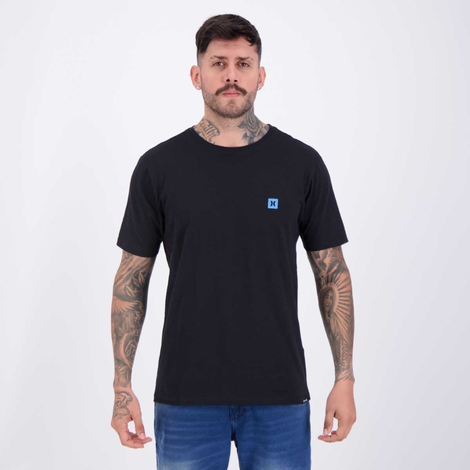 Camiseta Hurley Silk Mini Icon II Preta