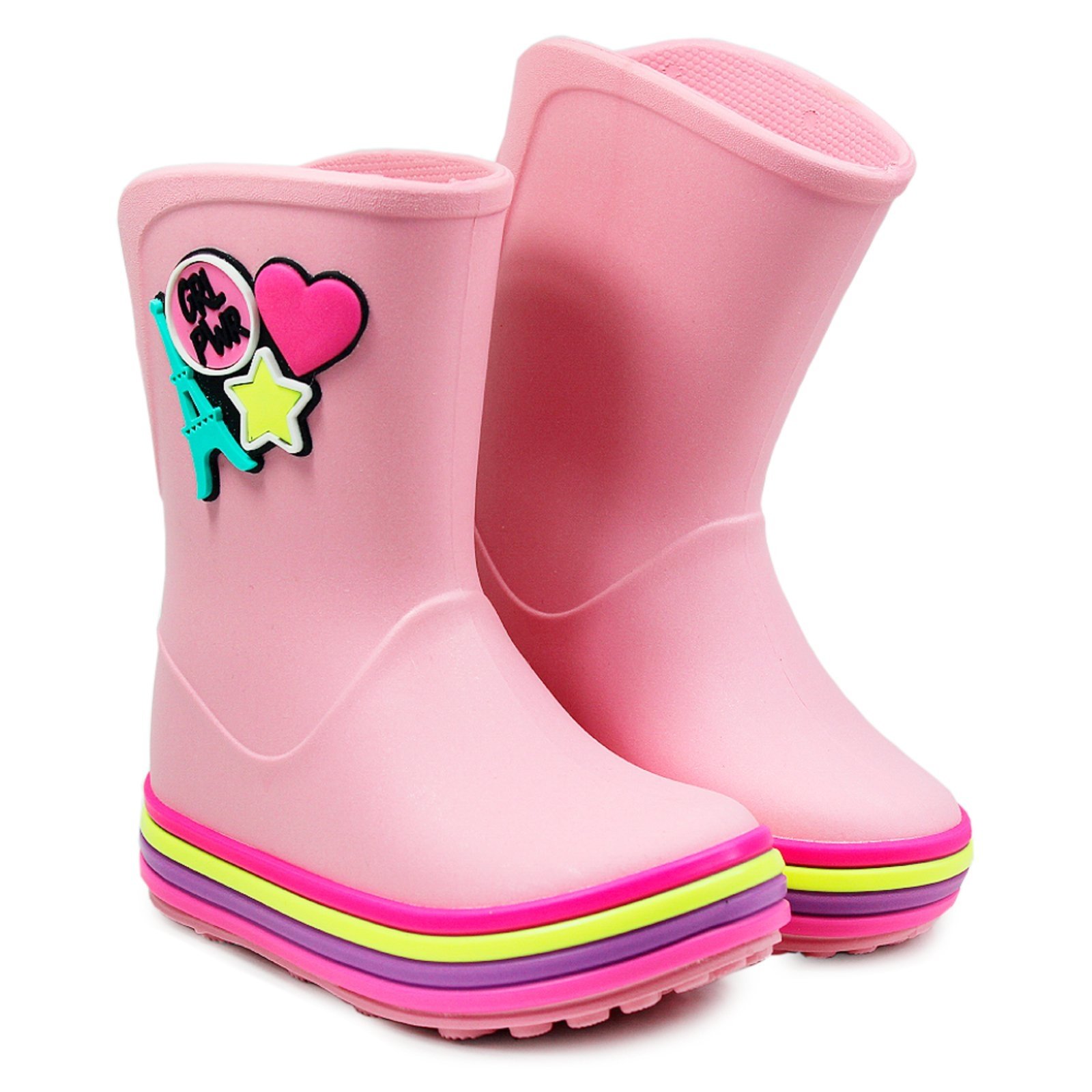 Infantil – Galocha Plugt Acqua Girl Power Menina Rosa