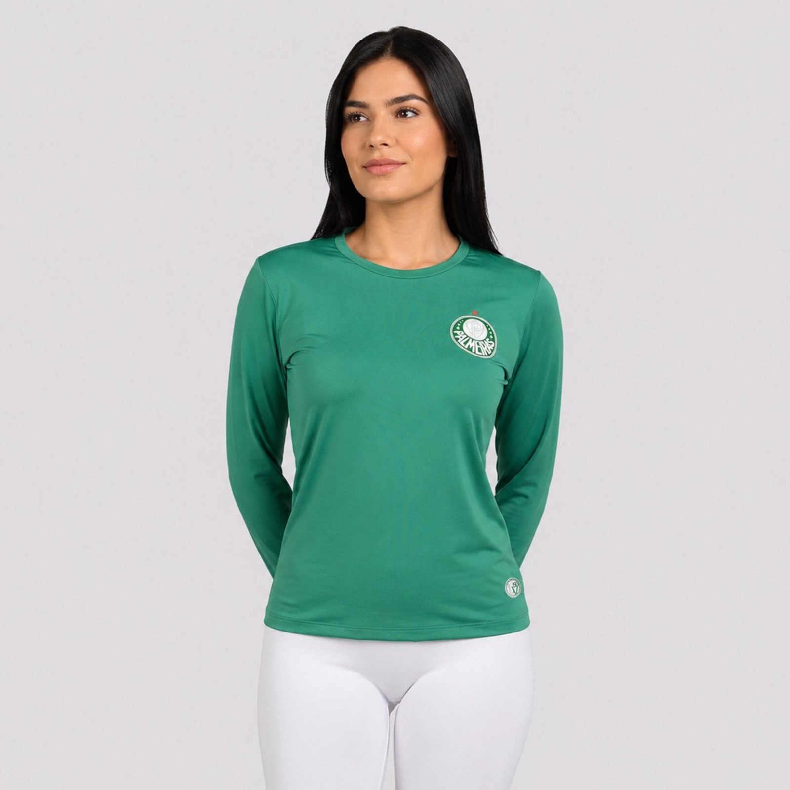 Camisa Palmeiras 1914 Manga Longa UV50 Feminina