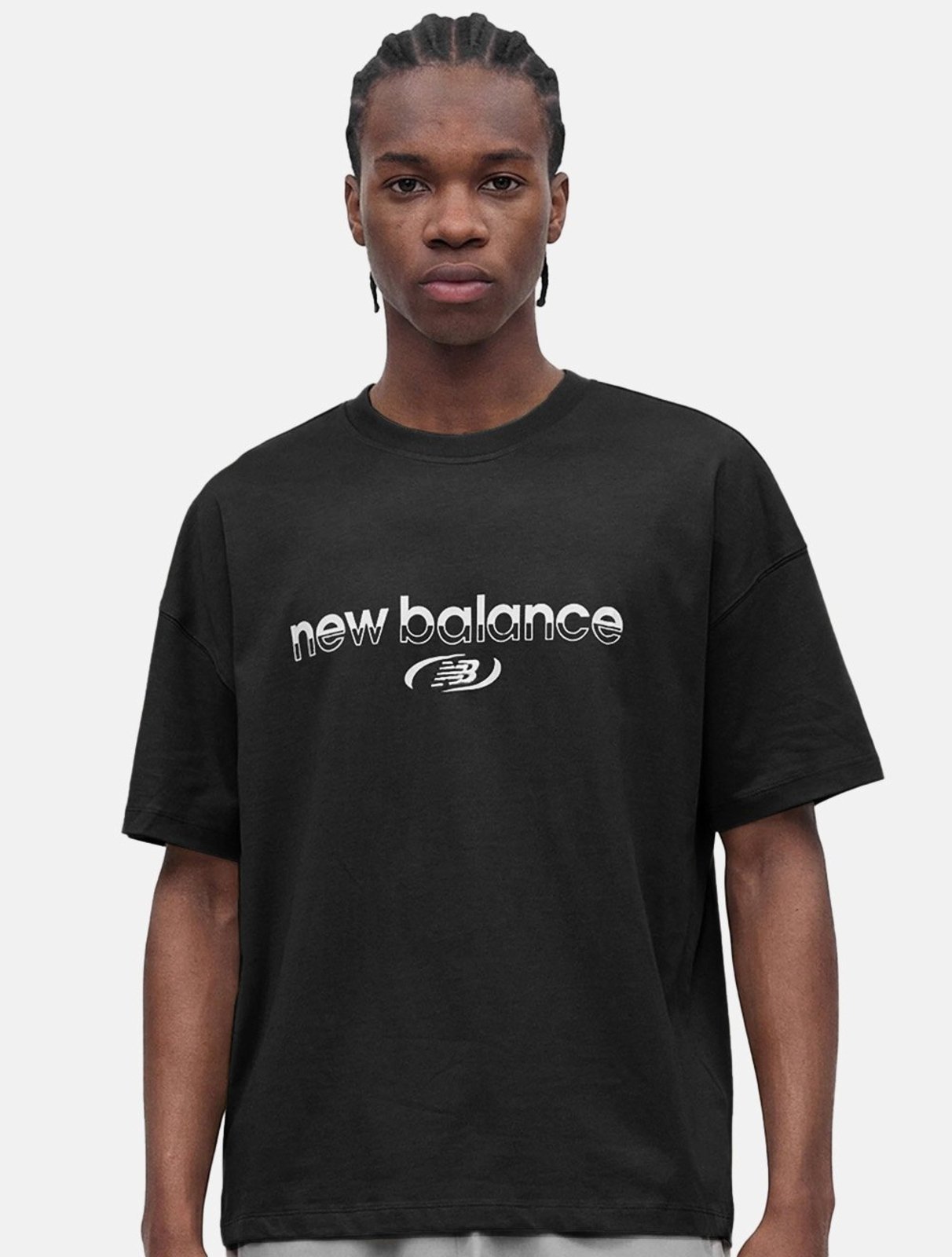 Camiseta New Balance Masculina Regular Trackside Preta