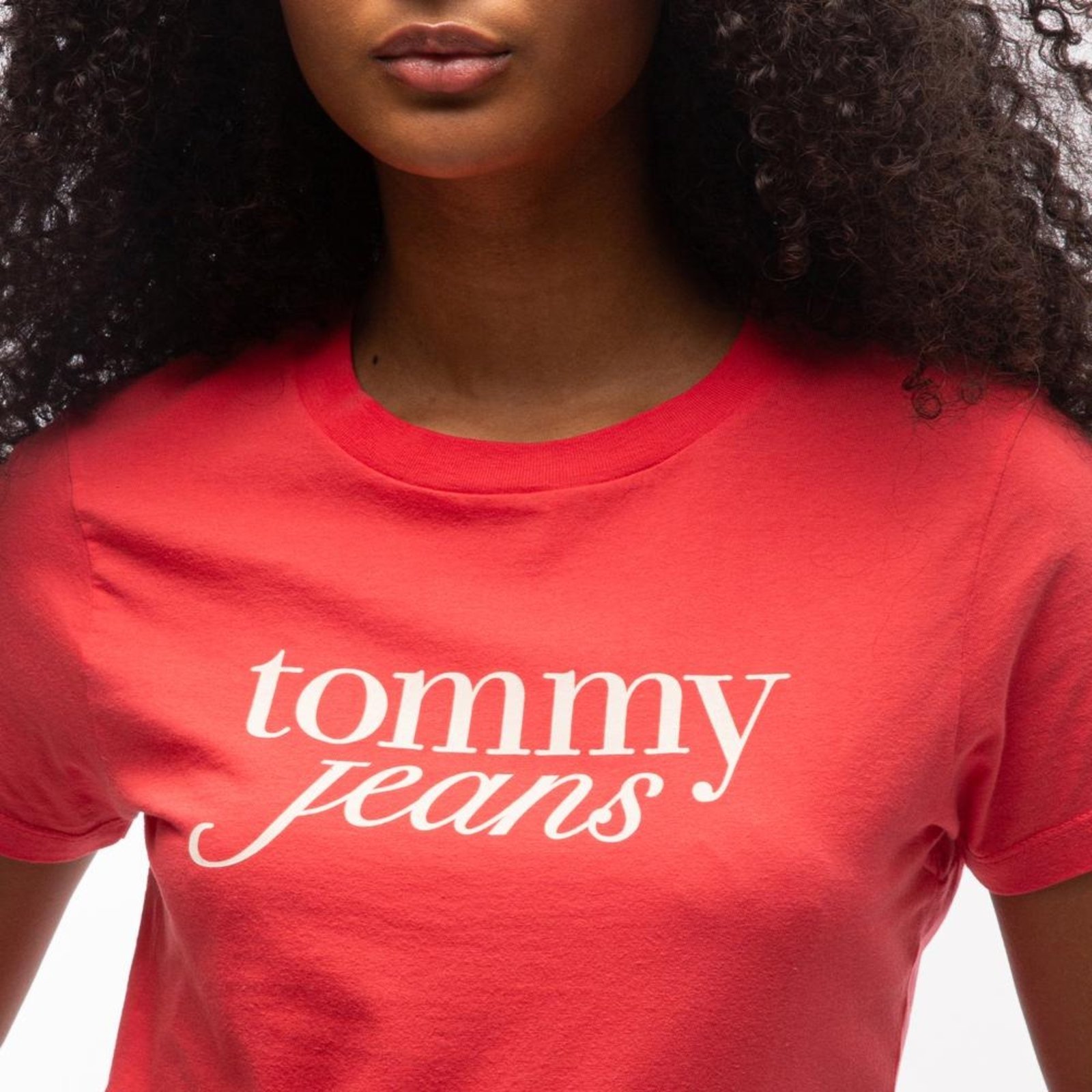 Vista 3 Camiseta Logo Contrastante Tommy Jeans - EGG rosa Tommy Jeans rosa