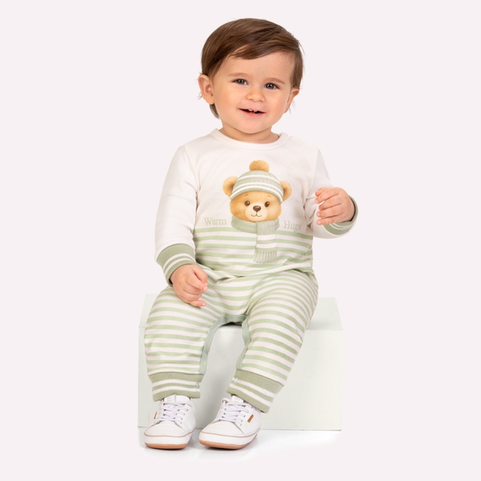 Infantil - Macacão Menino Listras Milon
